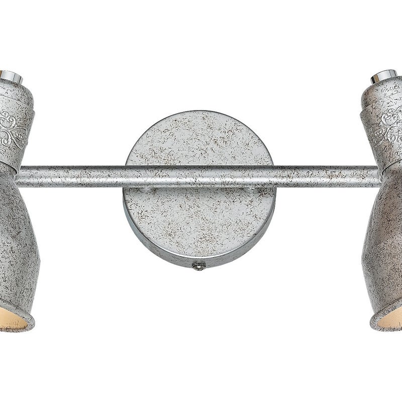 Reflektor sufitowy spot natynkowy Thelma listwa srebrny antyczny 2xE14x40W wym: 17 x 32 x 8,5 cm metal Rabalux