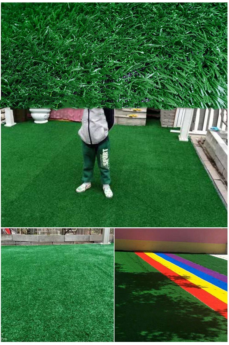 Erba sintetica, erba sintetica ultra densa, erba sintetica per interni ed esterni, 15 mm x 0,5 x 2 m, verde militare - 4