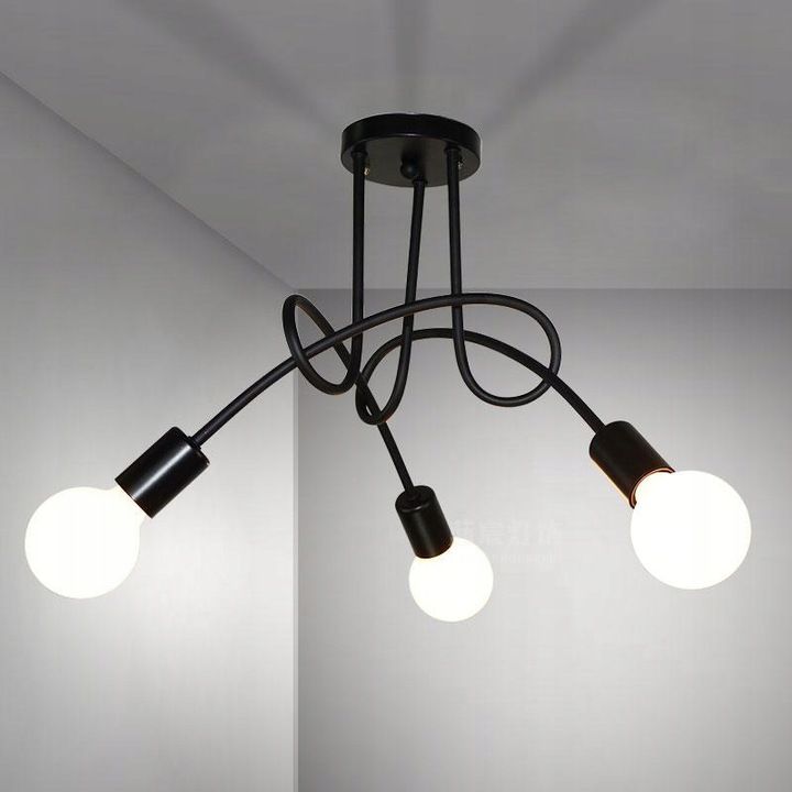 Lampa Sufitowa Wisząca Toolight 3392227 3 Paradise Czarny