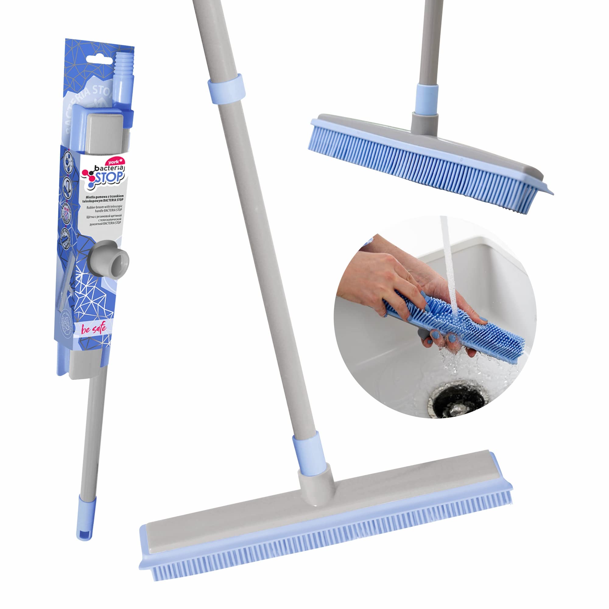 Scopa , Setole Rigide Da 45 Cm E Manico Regolabile Da 168 - Foto 13