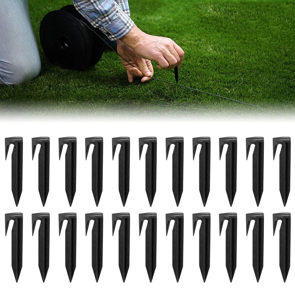 100 Picchetti Per Filo Perimetrale Robot Tagliaerba - Compatibili Con Gardena, Husqvarna, Worx - Foto 5