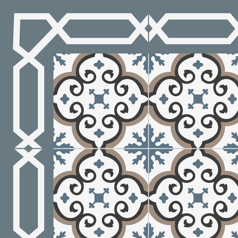 Tapis antidérapant - Yazir - vinyle - int./ext. - Multicolore - 50x200cm - 5