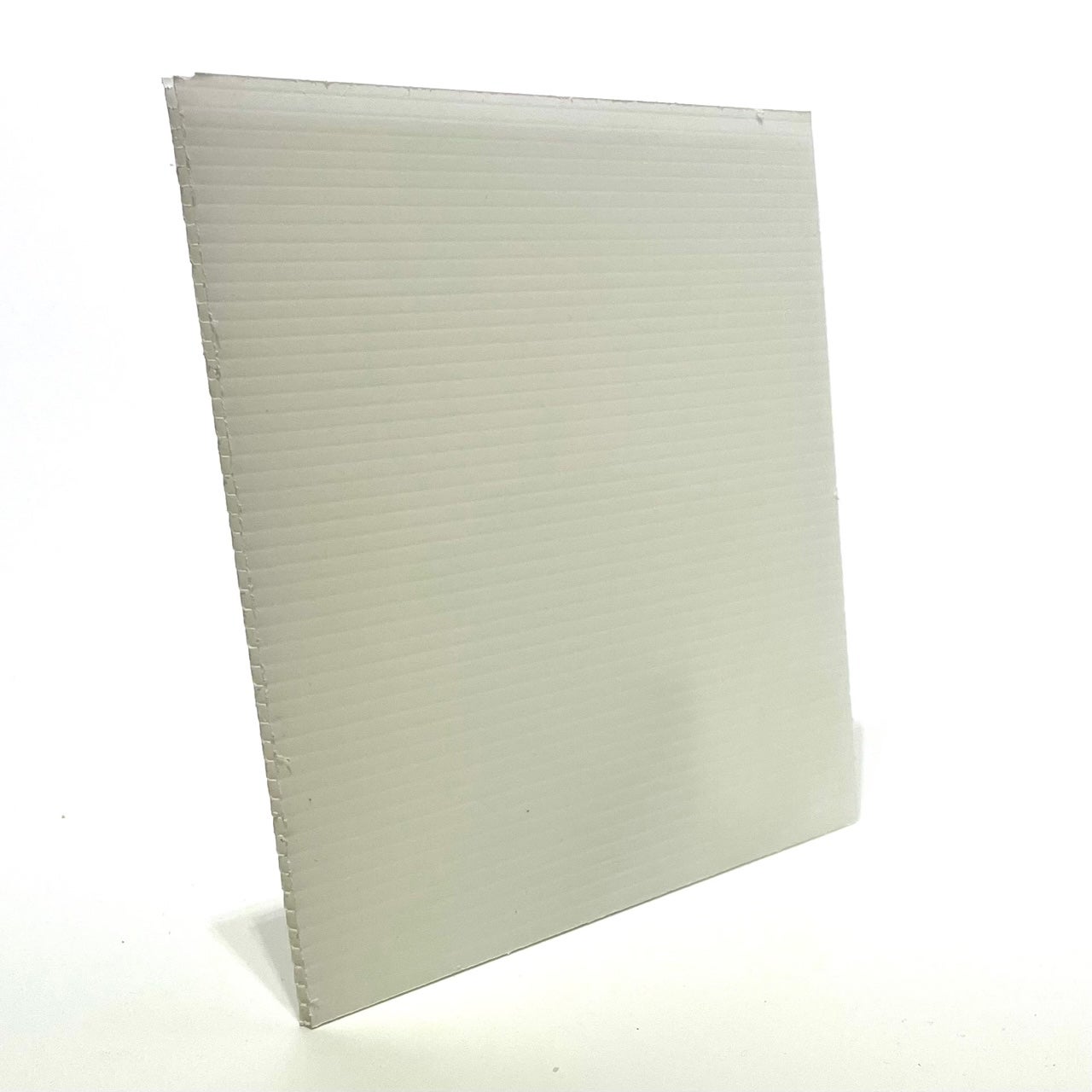 Plaque Polypropylène Alvéolaire Ep. 3 Mm Blanc Lisse 10 Pz L.29.7 X 21 Cm A4 Longueur Du Canal 29.7 Cm - 2
