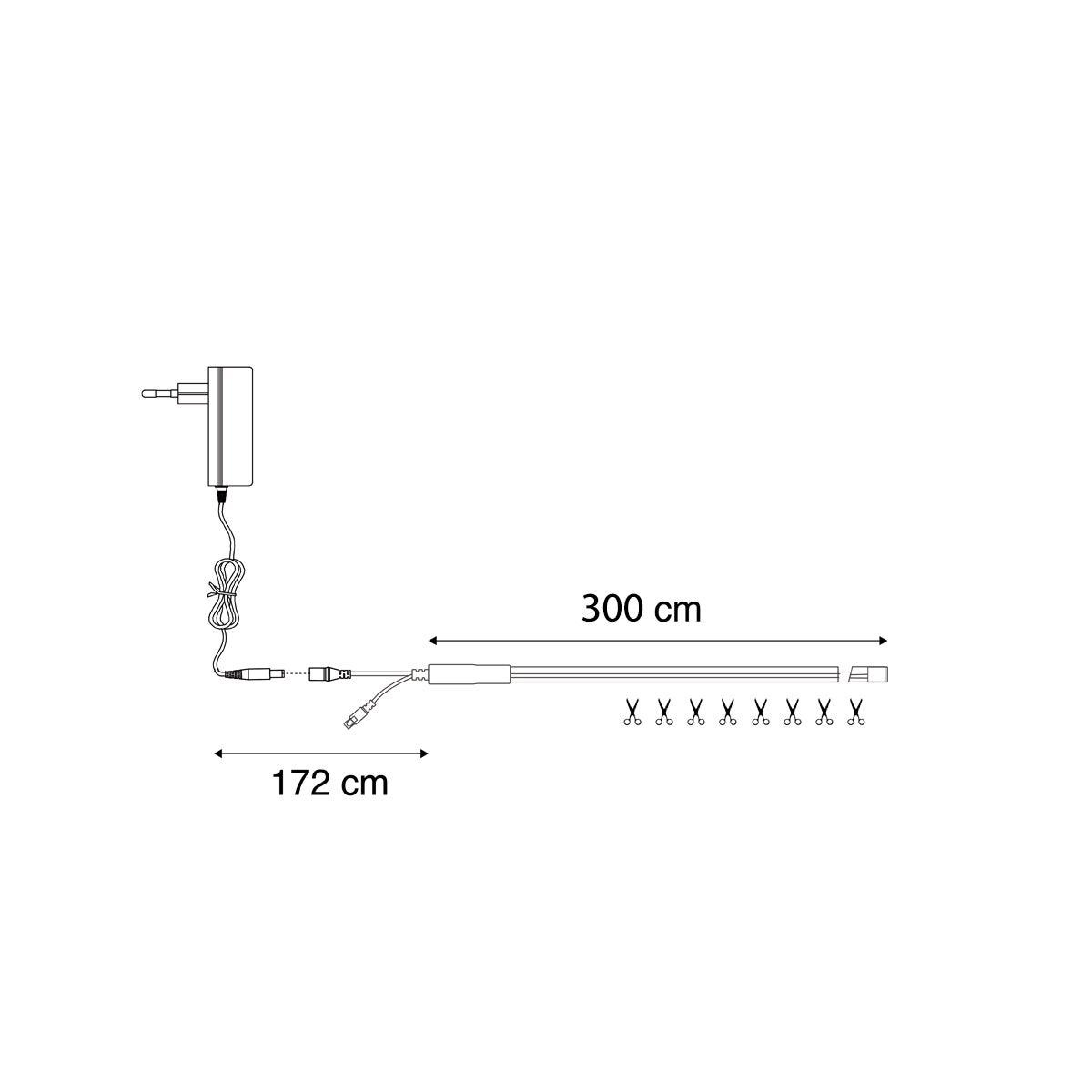 Ruban LED intelligent 483cm Dimmable en Kelvin - Panneau Mural Acoustique - 3