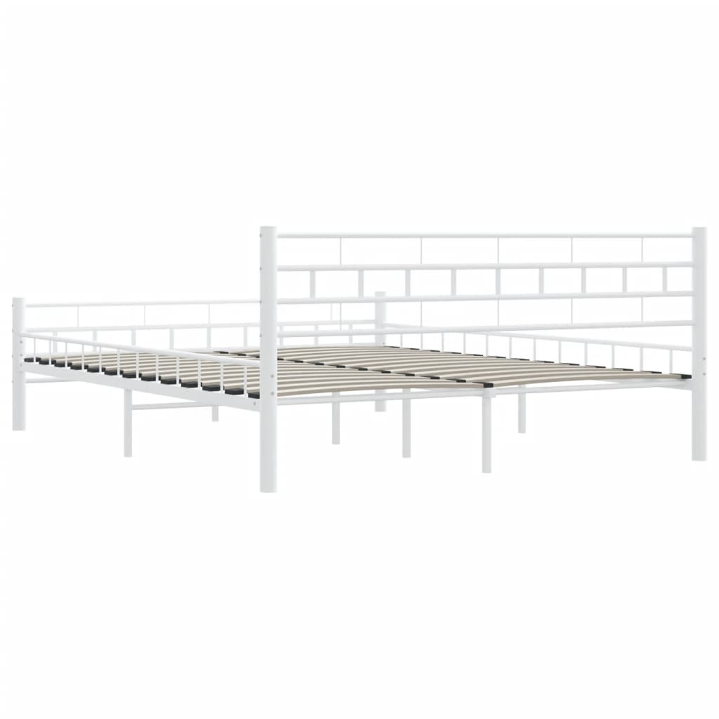 Maison Exclusive - Estrutura de cama metal 160x200 cm branco - 7