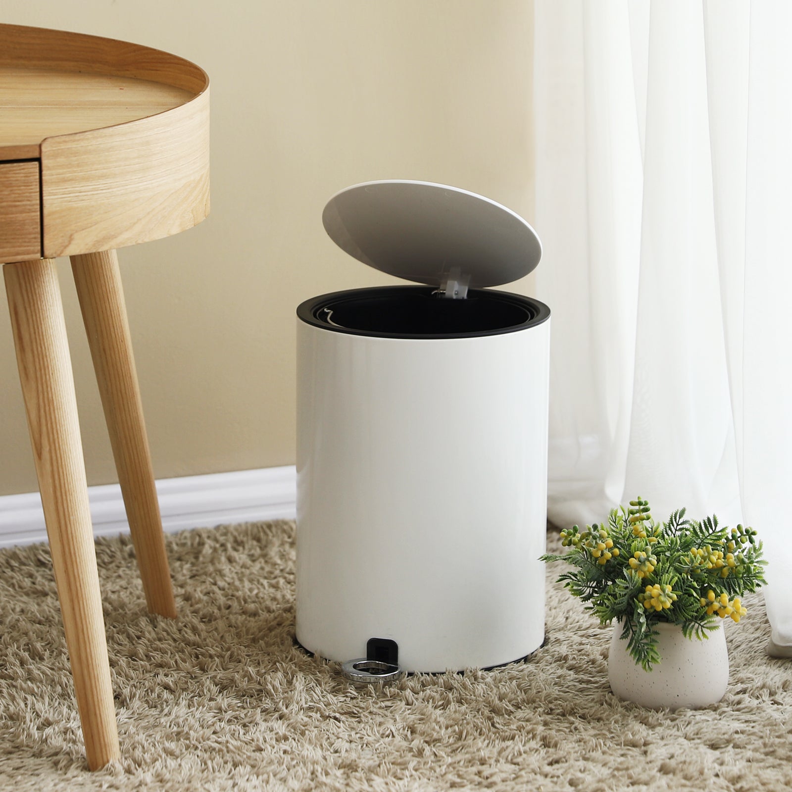 Cestino Da Bagno Con Chiusura Morbida - Pattumiera 3L Elegante Con Contenitore Interno - Foto 11