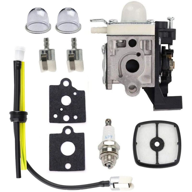 Kit de carburador piezas ECHO SRM para desbrozadora ECHO SRM cc, entregado con filtro de aire, bujías, tubo de combustible y junta.