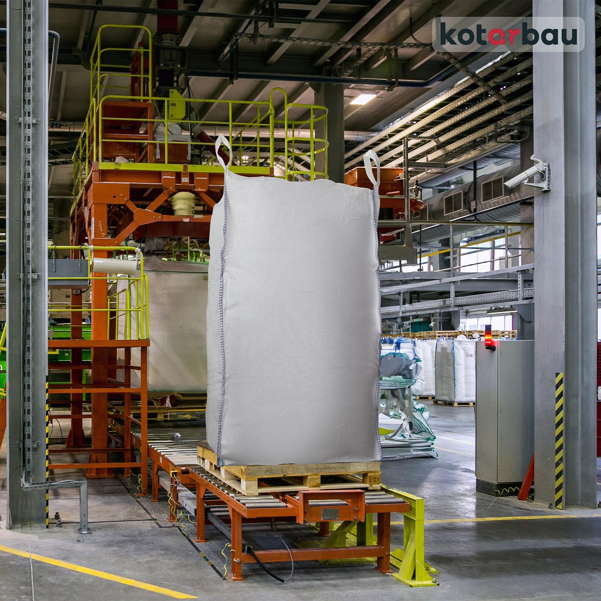 Sac Big Bag Vide, Sac Gravat Chantier 90 x 90 x 160 cm 1000 kg avec trémie de vidange - KOTARBAU - 9