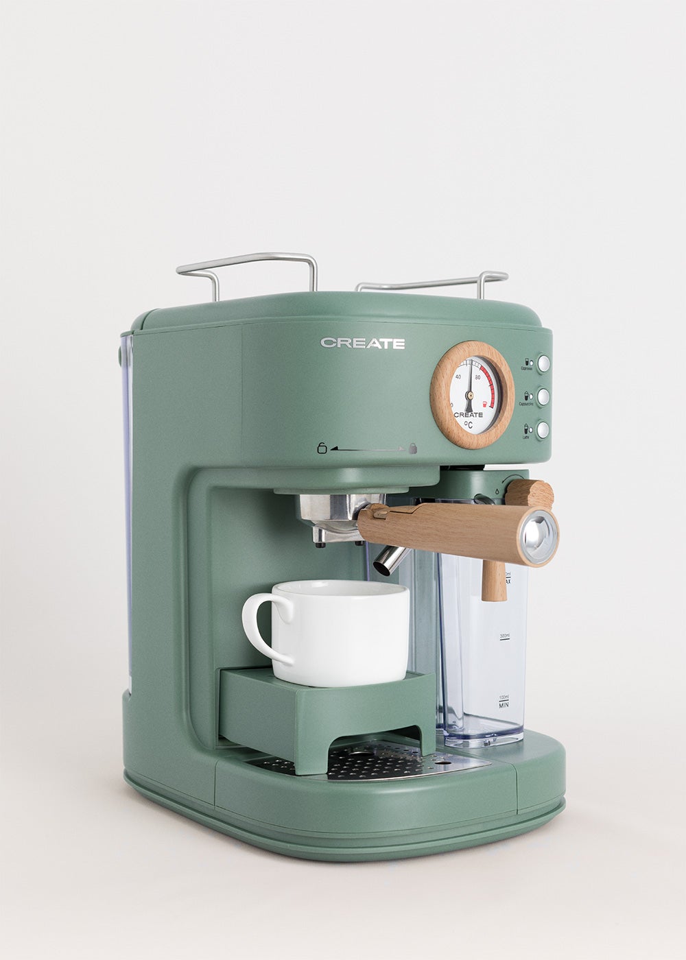 CREATE - THERA RETRO PRO - Machine à café expresso semi-automatique 20 bars- Sauge - 7
