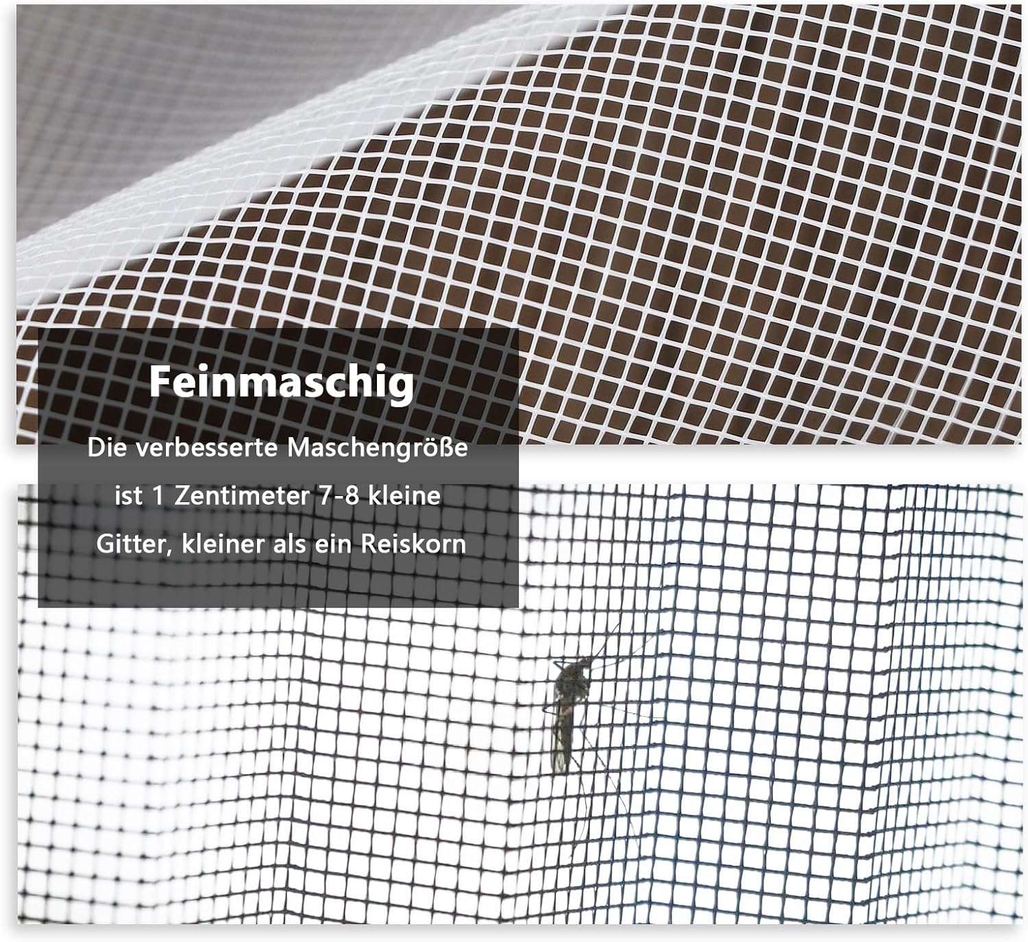 Protection de fenêtre pour chat avec bandes adhésives, sans danger pour les chats empêche les insectes d'entrer, parfaite pour les balcons et les cha - 4
