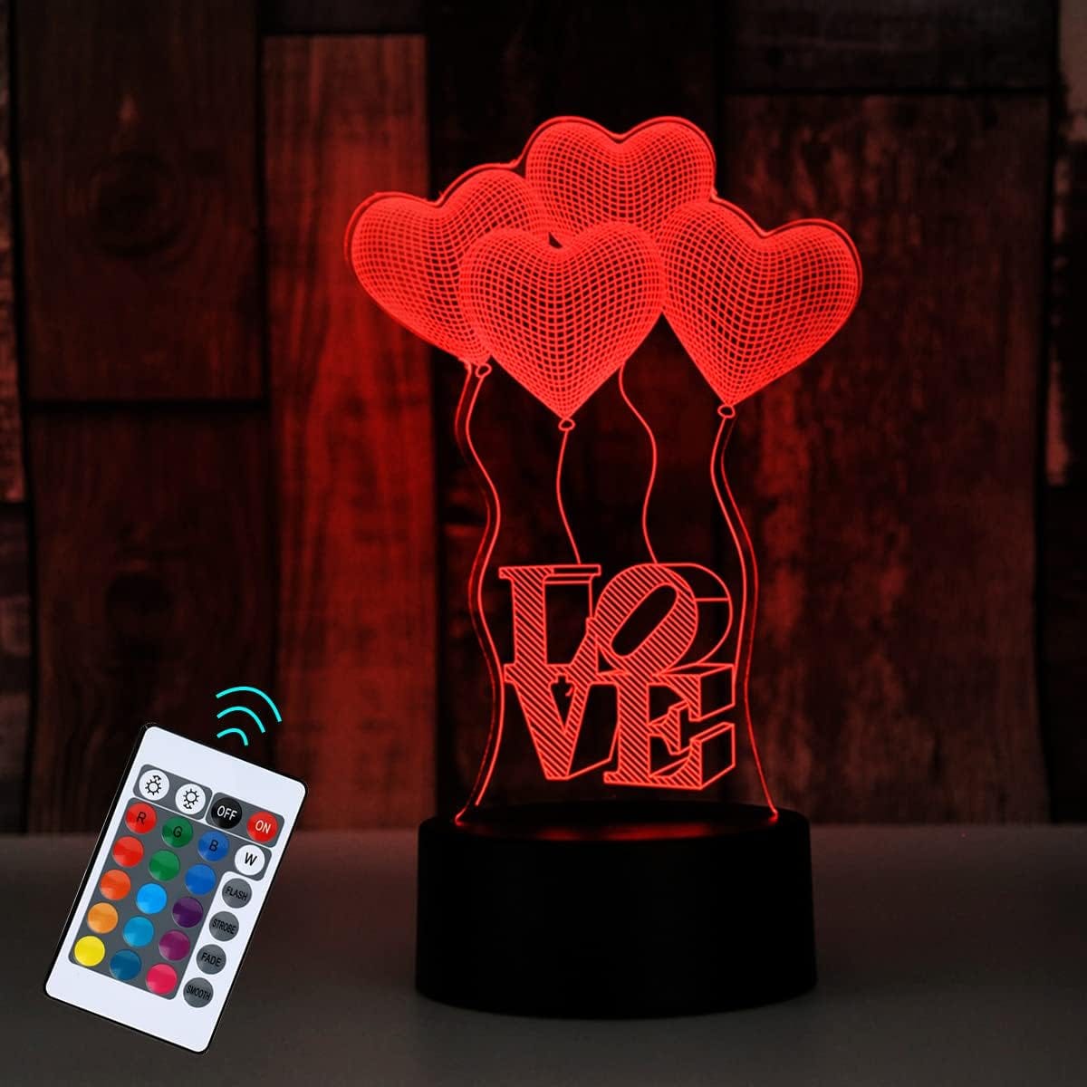 SWTZEQ Luce notturna a LED 3D Coniglietto animale dei cartoni animati lampada da illusione ottica 16 Colori Controllo Tattile Lampada, Decorazione Da Comodino per Natale Festa di Compleanno Camera Da SWTZEQ Luce notturna a LED 3D Coniglietto animale dei cartoni animati lampada da illusione ottica 16 Colori Controllo Tattile Lampada, Decorazione Da Comodino per Natale Festa di Compleanno Camera Da