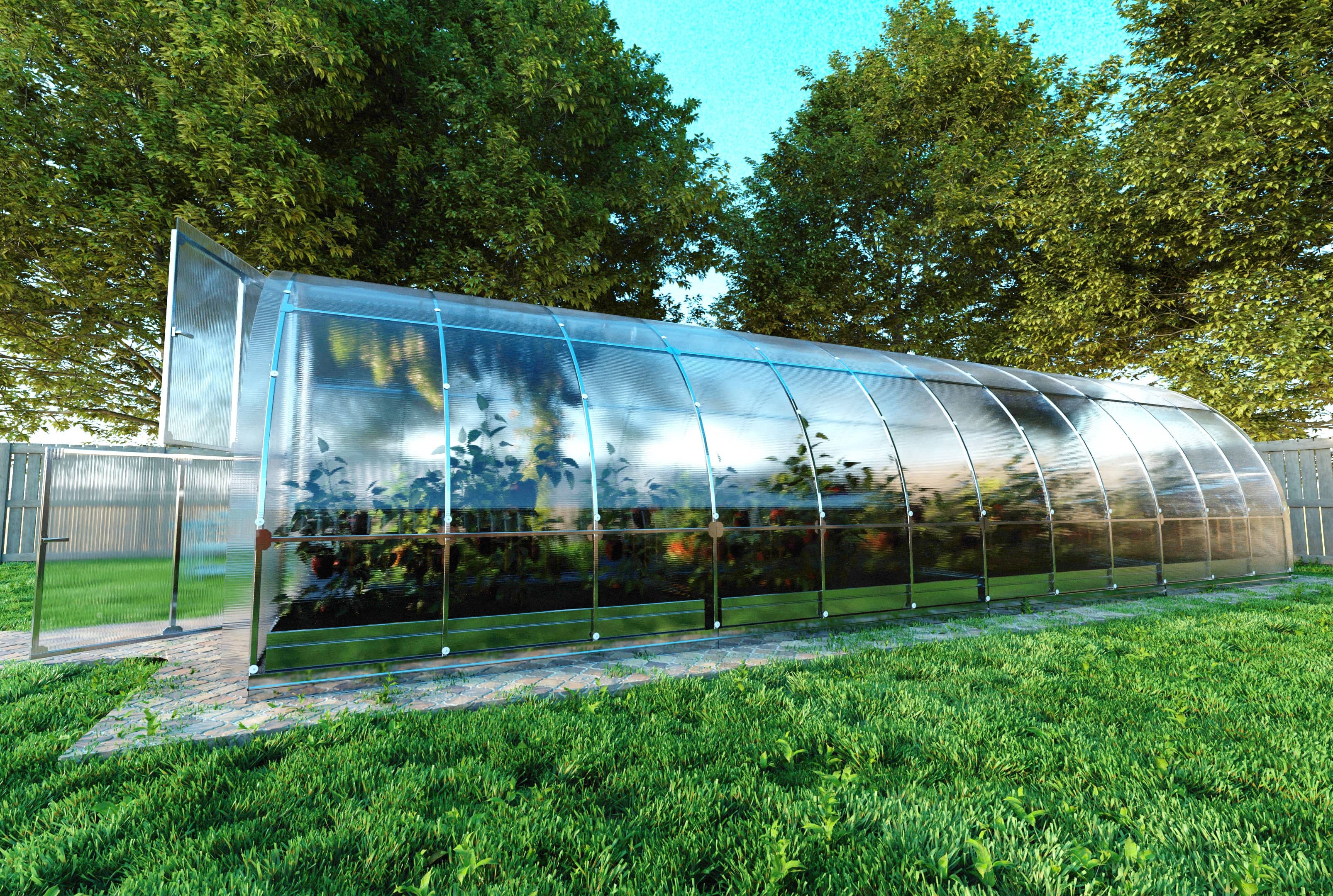 Serre de jardin KLASIKA TUBE 3 x 8 m (24 m²), 6 mm avec revêtement en polycarbonate - 3