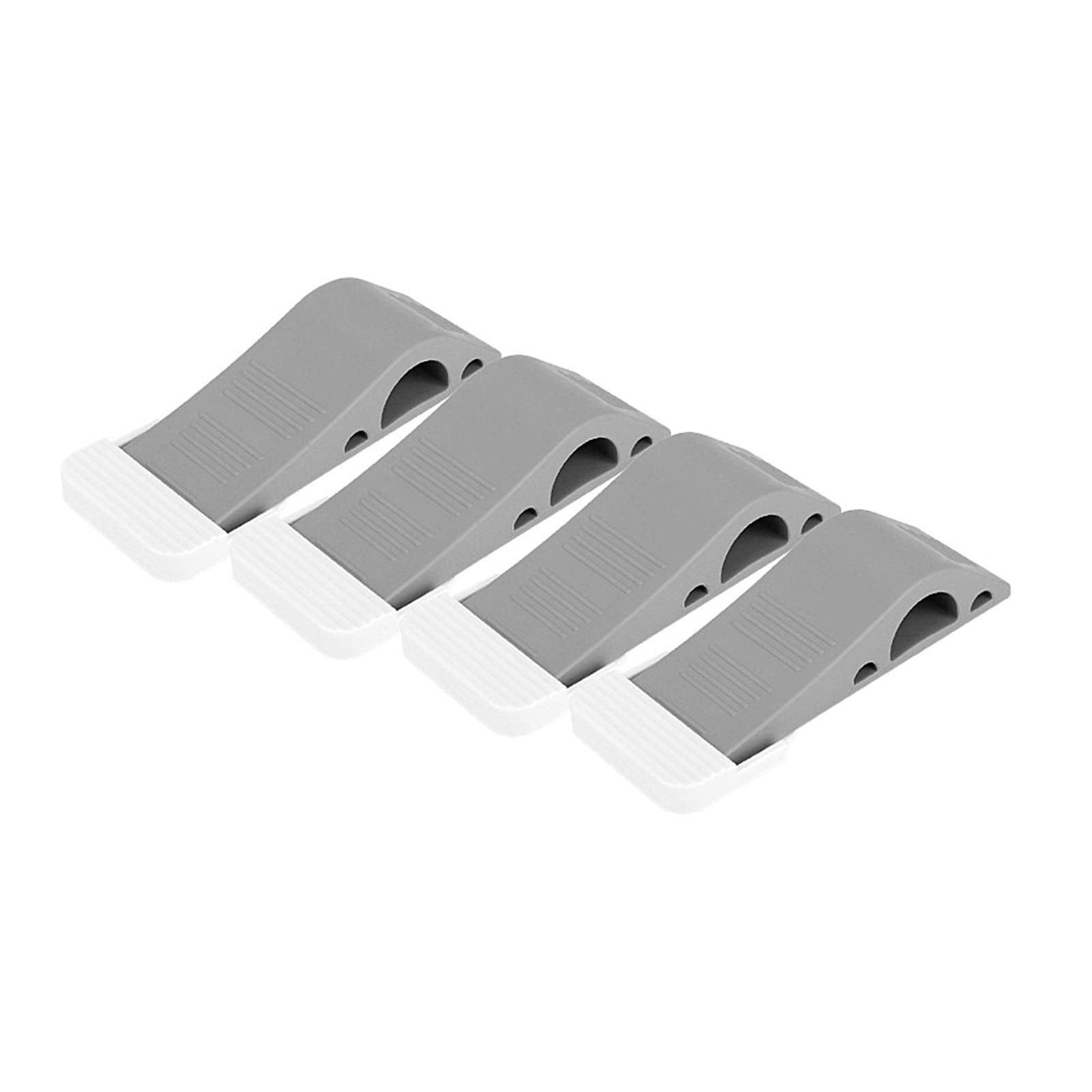 Set Di 3 Fermaporta A Molla In Argento, Con Piastra Di Base Molle Lunghe Da Avvitare Per Pareti E Porte 97385564