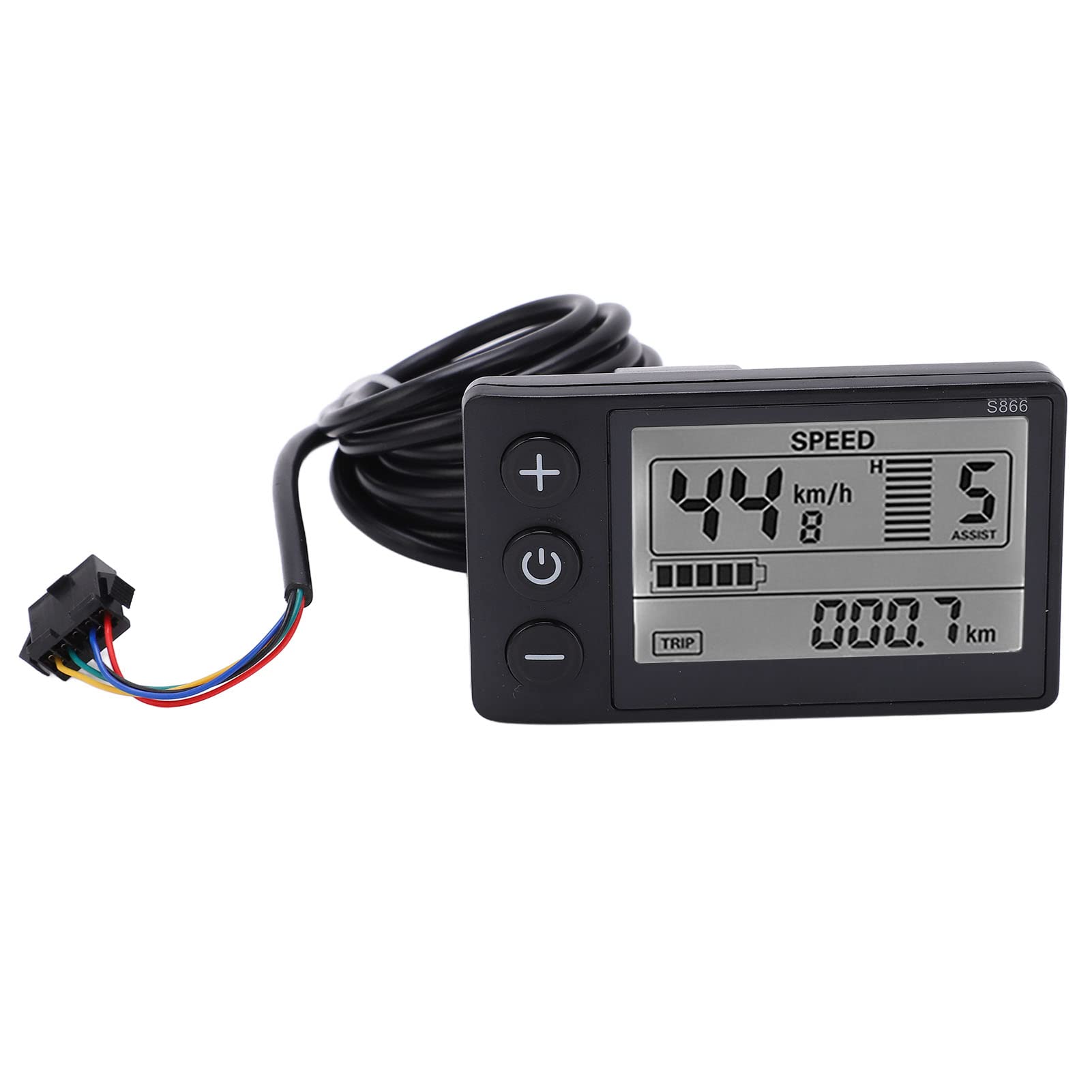 PANNELLO DISPLAY LCD 24V 36V 48V 60V S886 ebike, regolabile con driller PANNELLO DISPLAY LCD 24V 36V 48V 60V S886 ebike, regolabile con driller