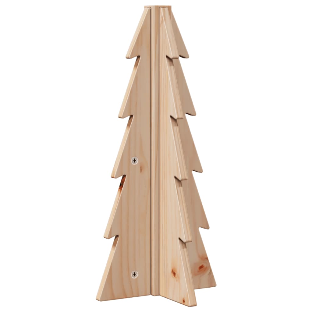 vidaXL - Décoration de Noël - Sapin de Noël - 80 - cm - massif - bois de pin - blanc vidaXL - Décoration de Noël - Sapin de Noël - 80 - cm - massif - bois de pin - blanc