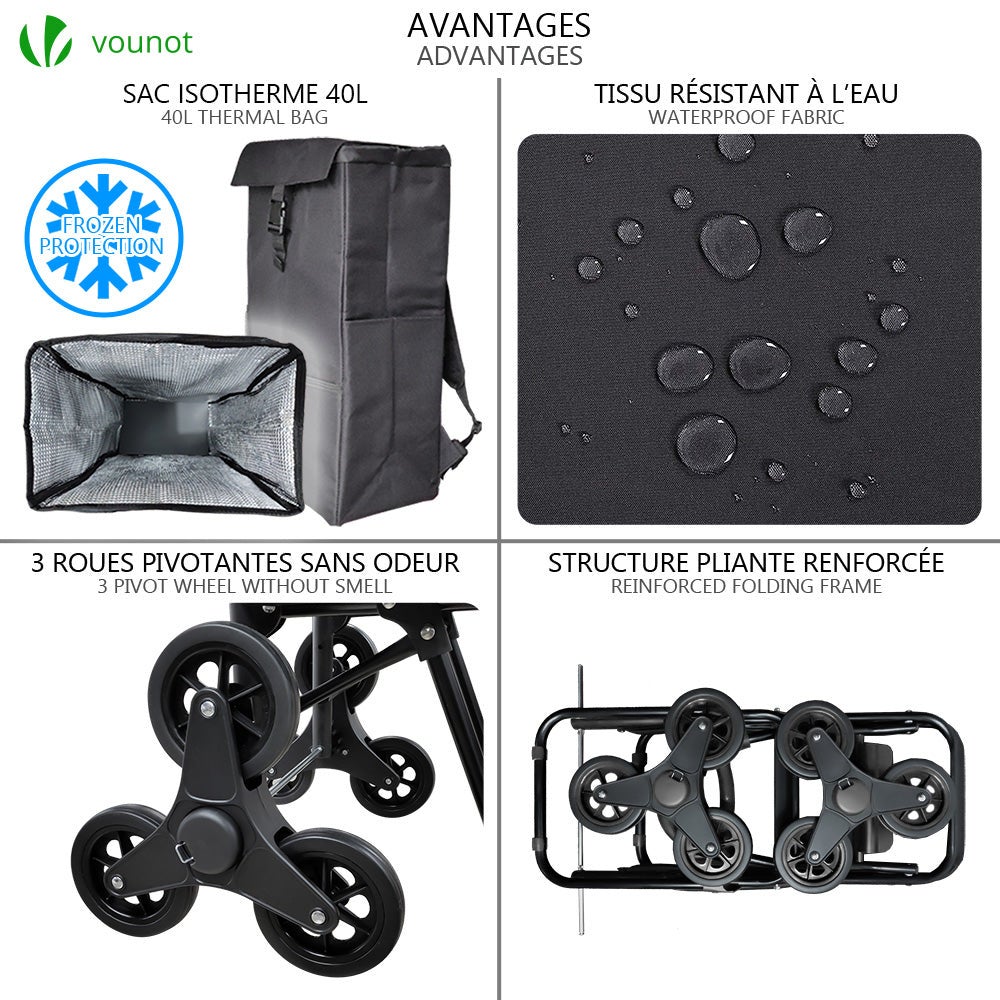 Carrello pieghevole con ruote, carrello pieghevole con ruote, carrello