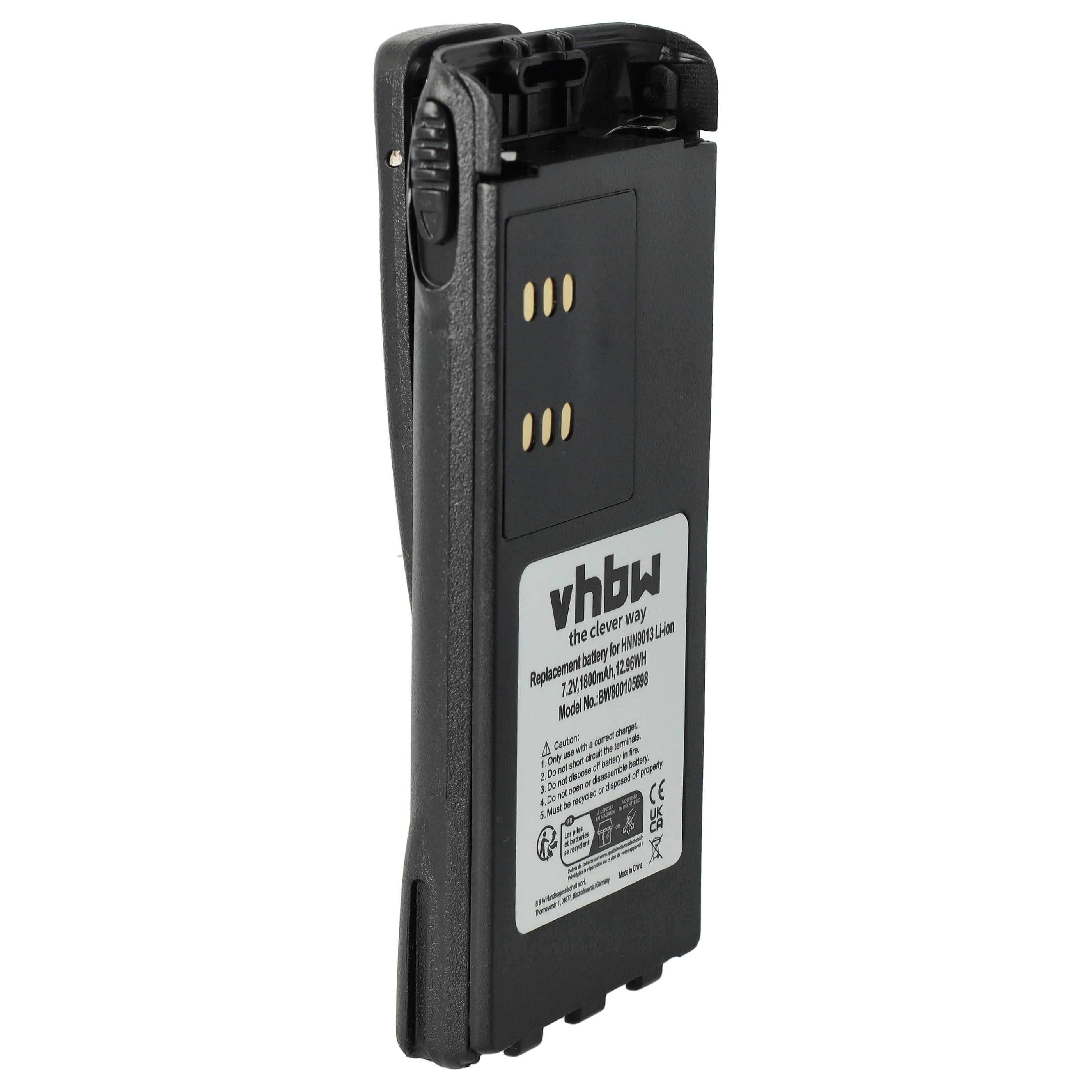 thumbnail image 2 of 2600mAh Li-ion Replacement Battery For Motorola HT750, HT1250, HT1250LS+, HT1550XLS Radios – HNN9013 Compatible 2 of 6