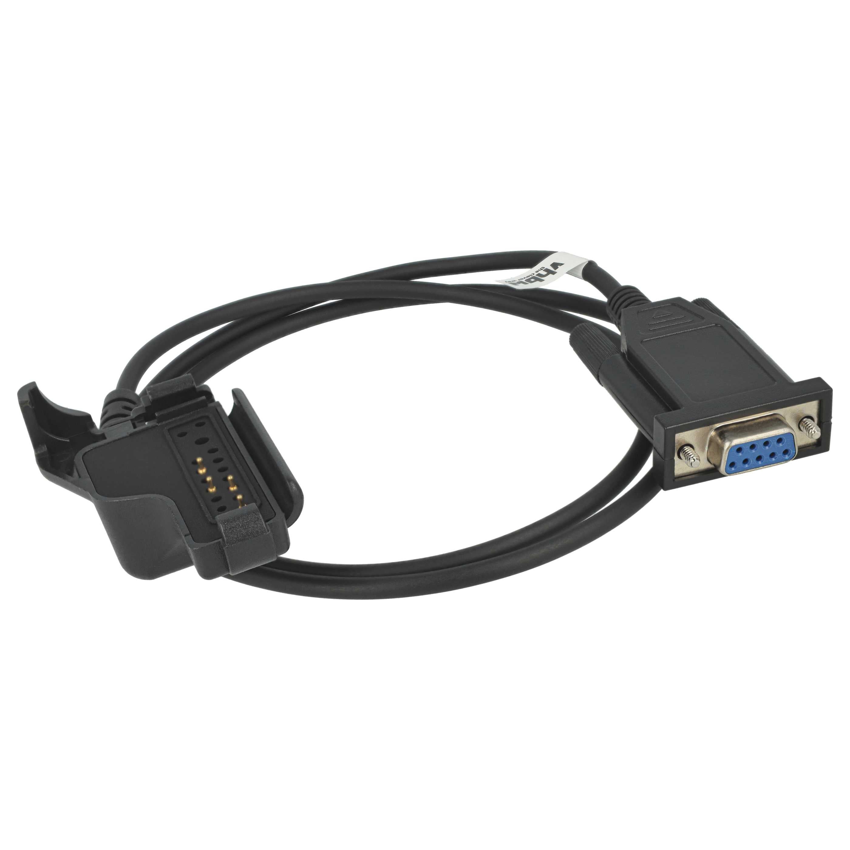 vhbw Câble adaptateur série RS-232 compatible avec Motorola HT1100, JT1000, MT2000, MT2100, MTP200, MTP300, MTS2000 appareils radio - Câble, noir - 3
