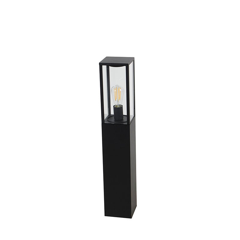 Qazqa industriel borne lumineuse extérieure pour jardin - Charlois - noir, max. 40w, e27, 80cm, IP44 - 8