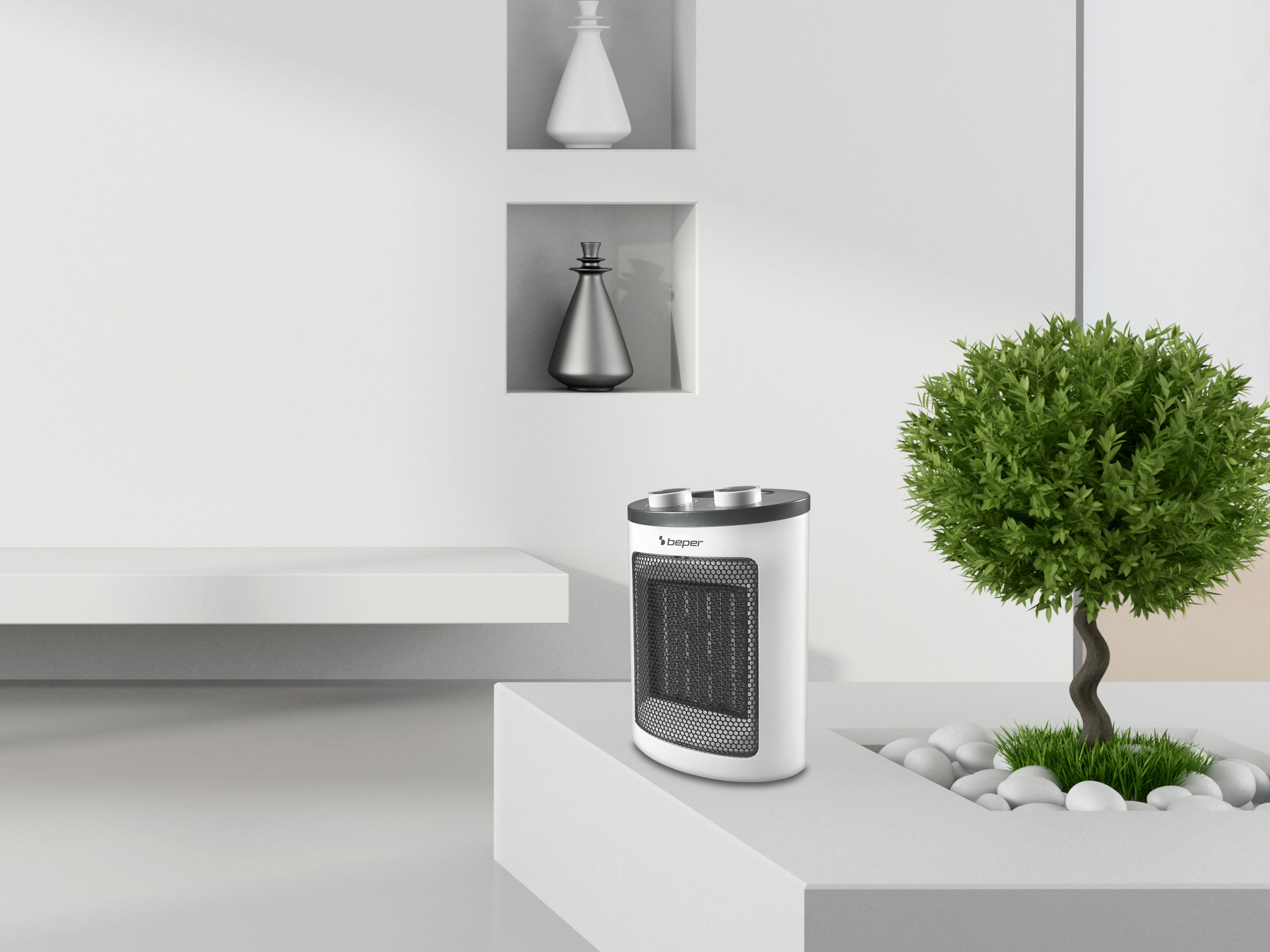 BEPER RI.080 – Termoventilatore Ceramico a Basso Consumo - Stufetta Elettrica con Protezione Anti-Surriscaldamento - 4