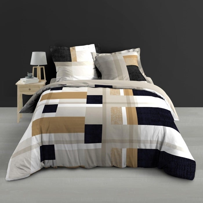 Douceur d'Intérieur, 3-Piece Bed Linen Set (240 x 220 cm) Sage 100