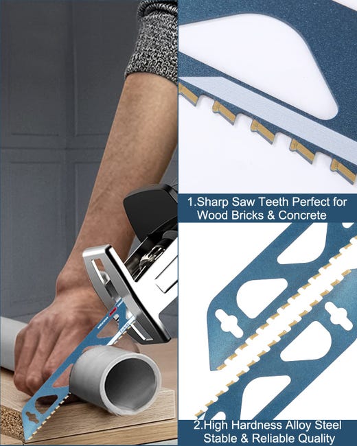 Lama Per Sega Alternativa, Adatta Per Calcestruzzo Cellulare Mattoni Pannelli Di Cemento E Calcestruzzo Lunghezza 505 Mm 99264166 - Foto 8
