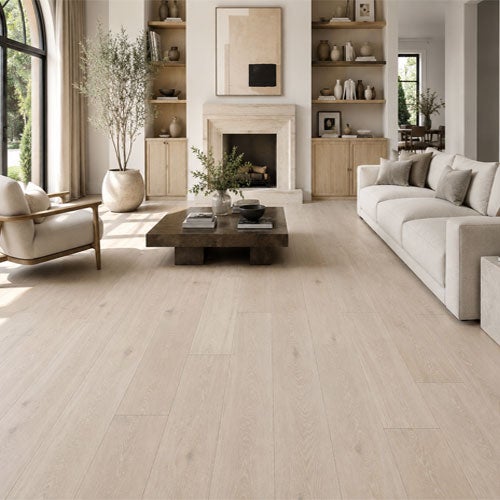 Parquet Chêne Massif Campagne Piqué huilé brossé mat Noix de Coco 180x20mm - Longueurs variables de 400 à 2200mm - Certifié FSC 100 %