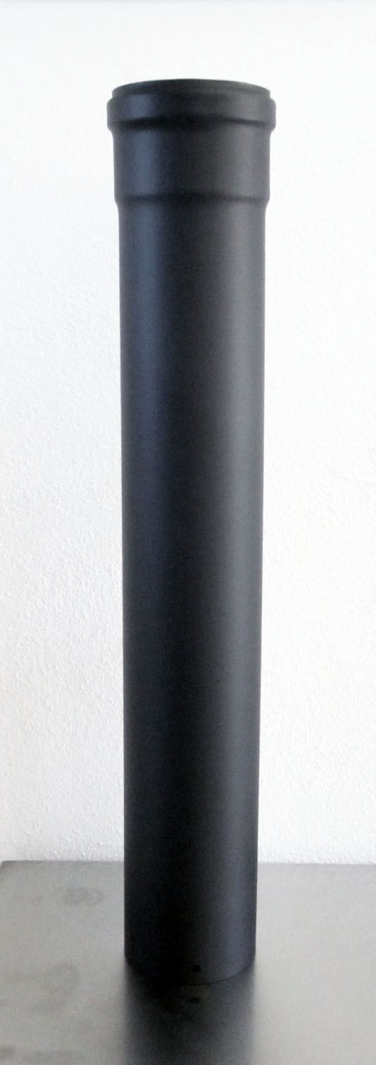 Rura dymowa emaliowana na czarno - linia peletowa-100 mm-100 cm