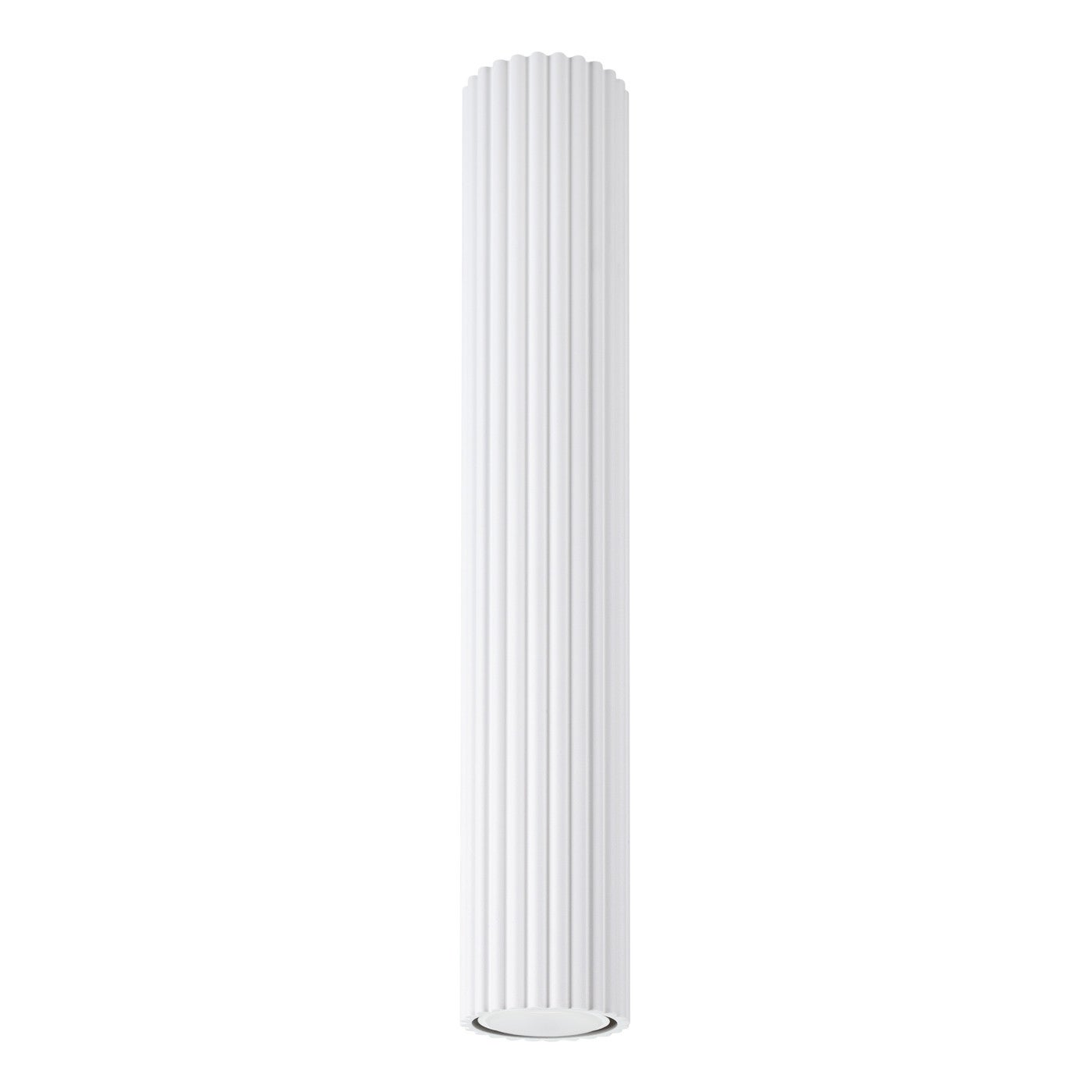 Reflektor sufitowy spot natynkowy Karbon okrągły biały 1xGU10x10W wym: 40 x 6,5 x 6,5 cm aluminium Sollux Lighting