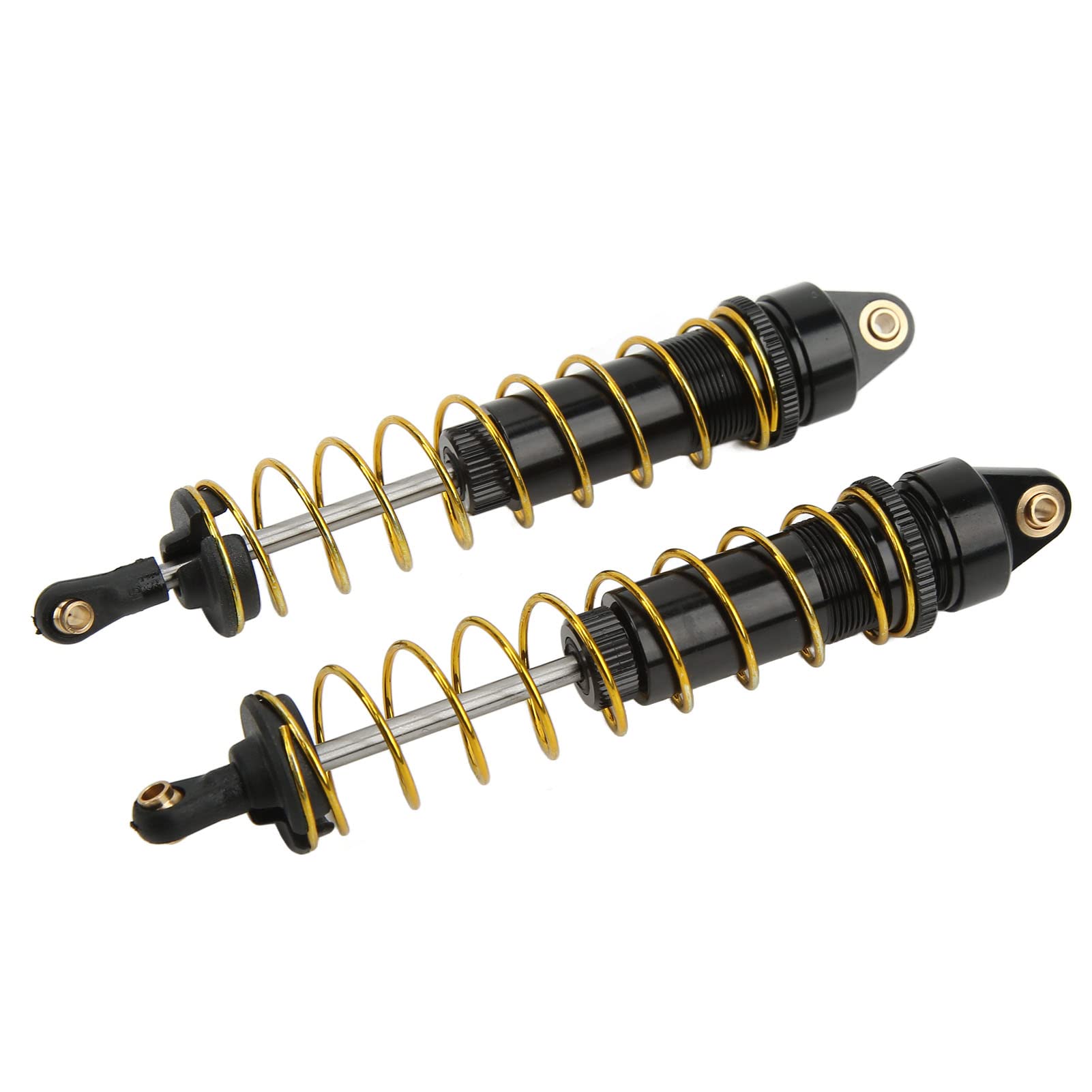 Lot de 2 amortisseurs RC 115 mm - Pression d'huile réglable - Avec ressorts - Pour voiture à chenilles Axial SCX10 90046 AXI03007 1/10 RC (noir Lot de 2 amortisseurs RC 115 mm - Pression d'huile réglable - Avec ressorts - Pour voiture à chenilles Axial SCX10 90046 AXI03007 1/10 RC (noir