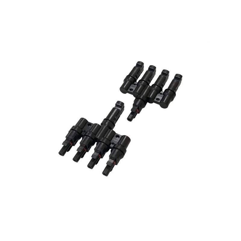 Conectores Solares Y Adaptador Paralelo De Rama 1 A 3