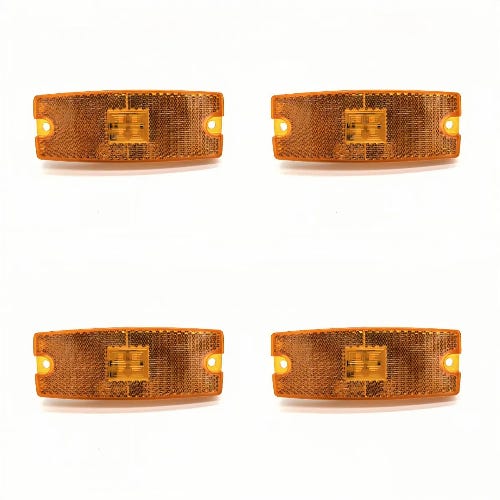 Feux De Gabarit Latéraux LED – Lot De 4, Blancs, 12V/24V, étanches IP65, Pour Camion, Camping-car, Remorque