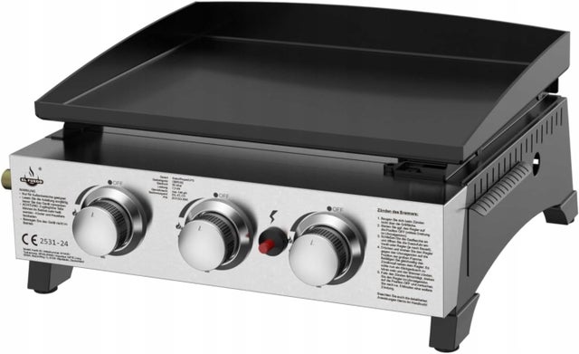 GRILL GAZOWY STOŁOWY EL FUEGO AUSTIN III 7,5kW 45x34cm PŁYTA ŻELIWNA MOCNY!