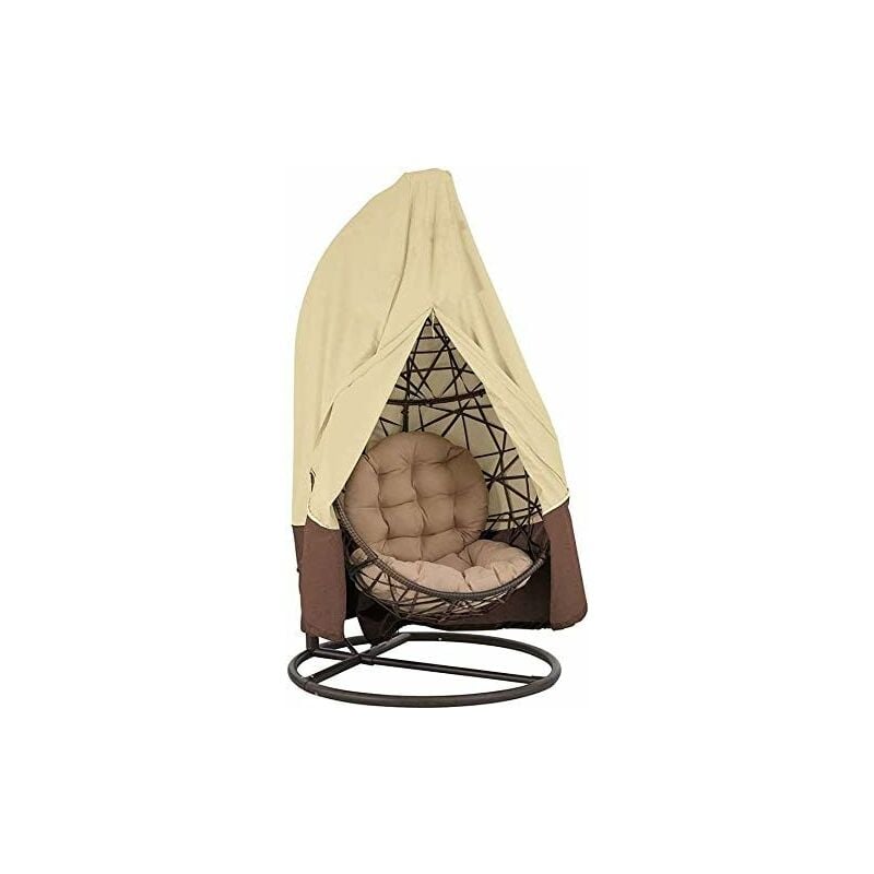 Pokrowiec na krzesło wiszące 420D Oxford 190 x 115 cm / 232 x 203 cm, wodoodporny, z zamkiem błyskawicznym