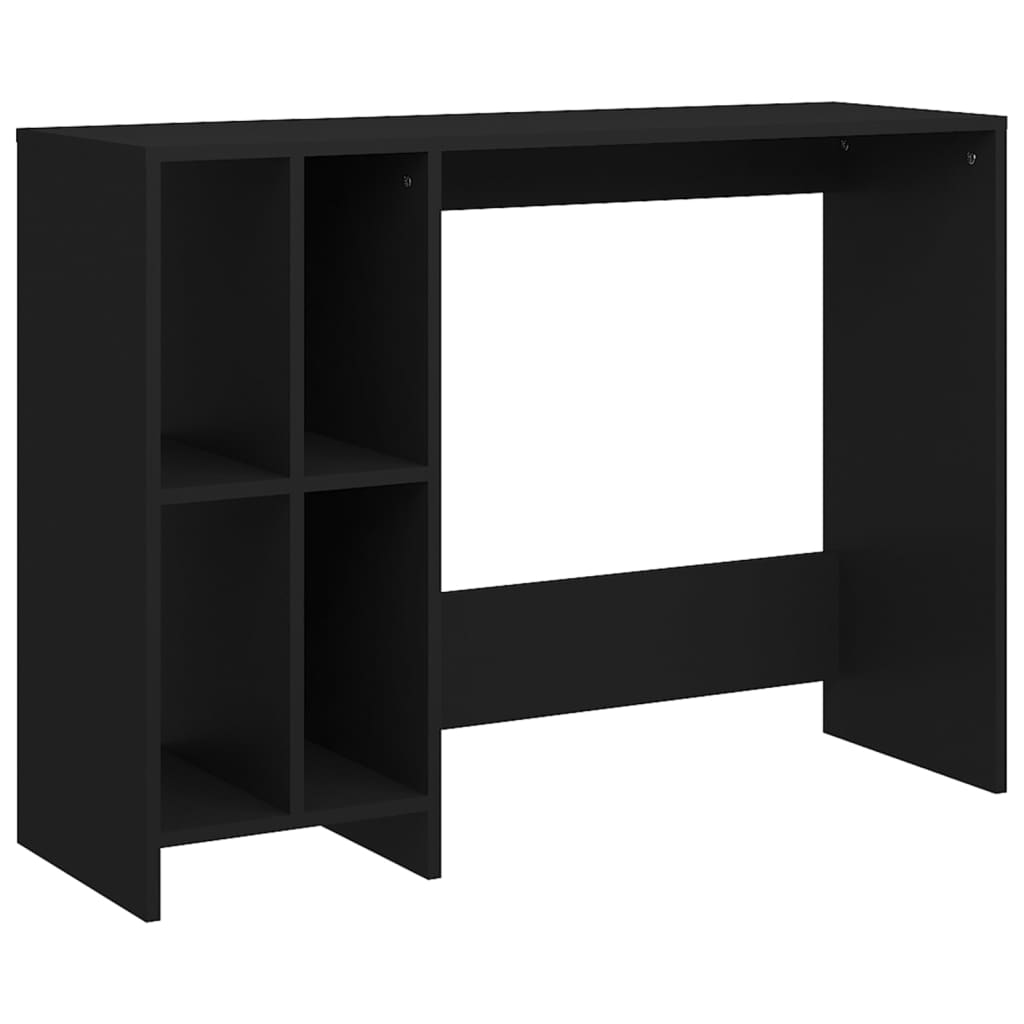 Bureau Eugad Noir 120 Cm – Gaming, étudiant, Travail – Avec 2 Tiroirs