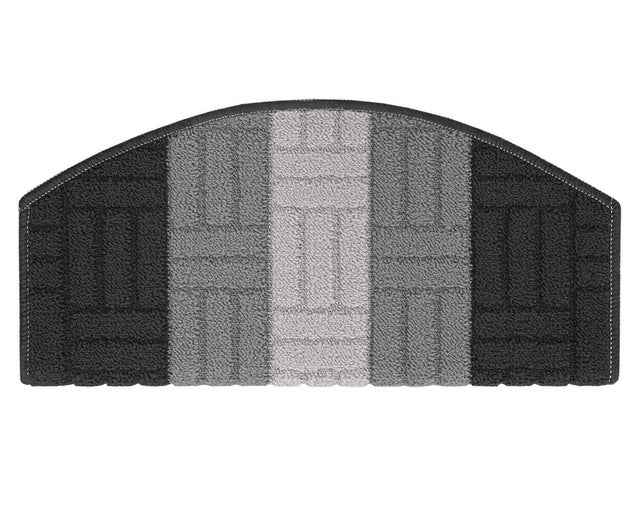 Tapis Adhésive 3D Semilune Antidérapant Couverture de Pas De Échelle Protège Marche Gris