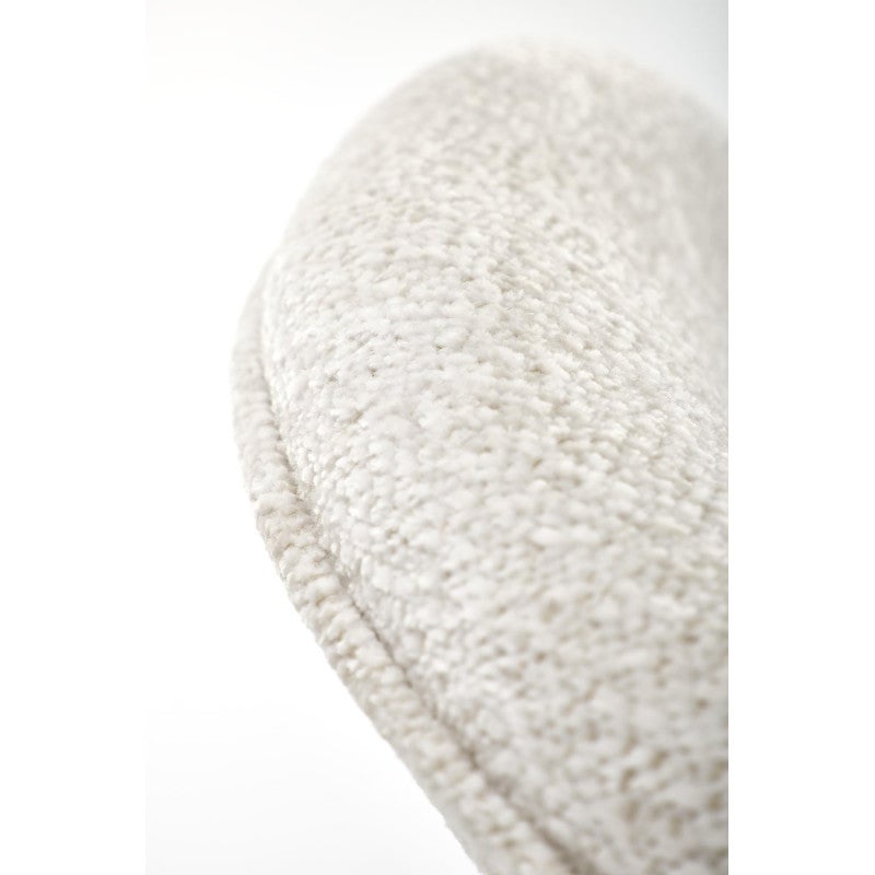 Chaise de bar design couleur crème avec structure en métal doré Rodéo - 7