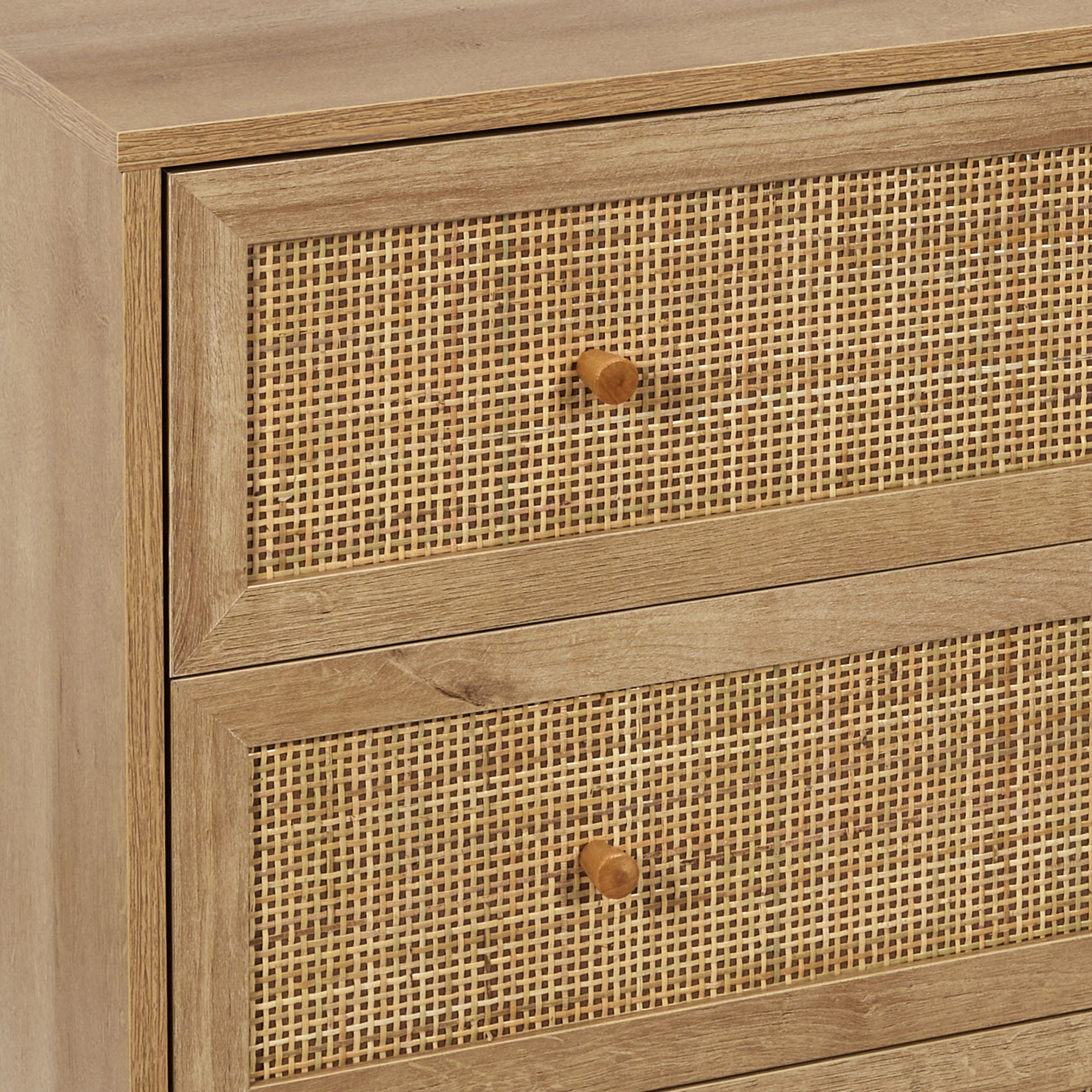 Commode - HOME DECO FACTORY - BALI - 3 Tiroirs - Marron - 4