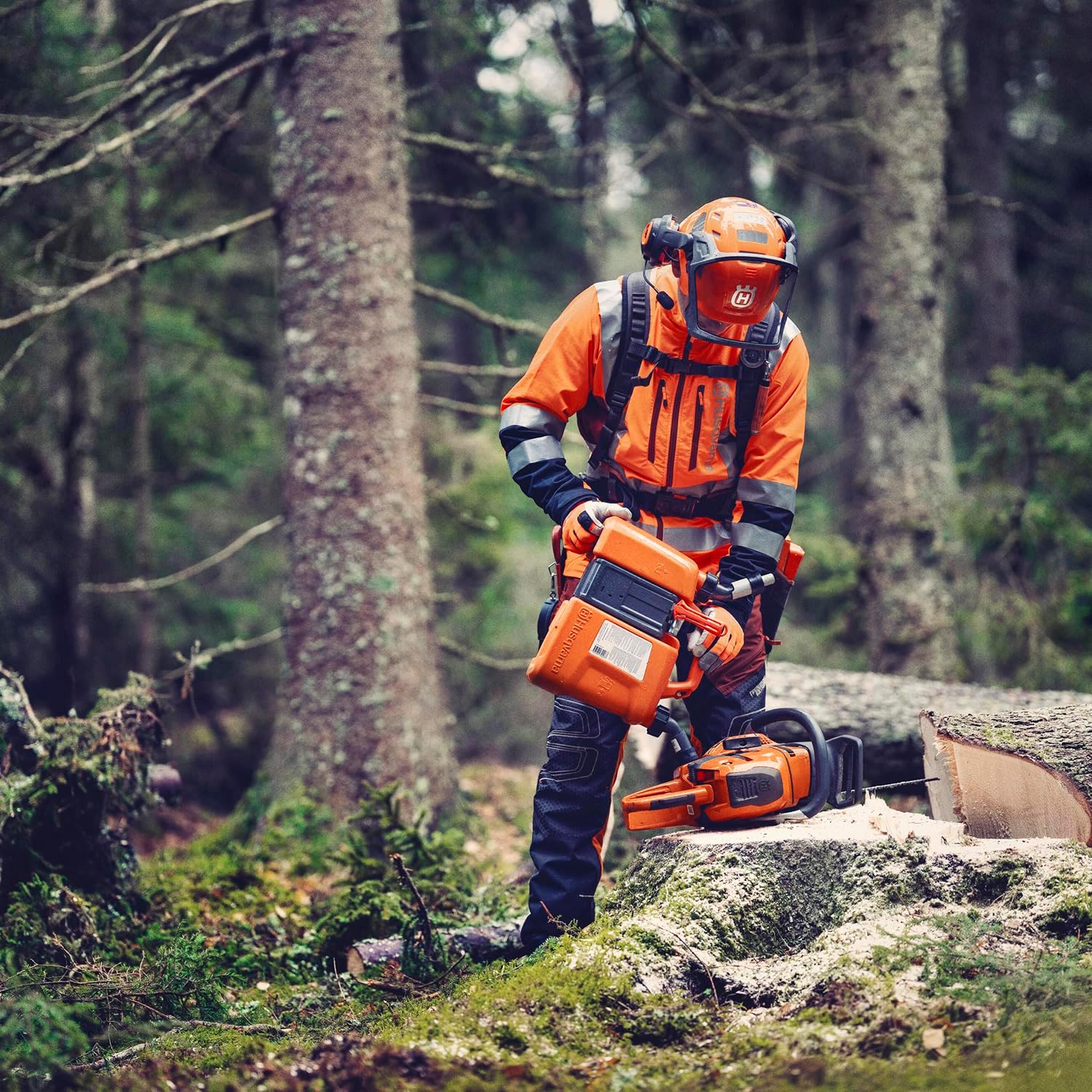 Husqvarna bidon combiné 5 L carburant / 2,5 L huile, double compartiment, homologué UN - 4