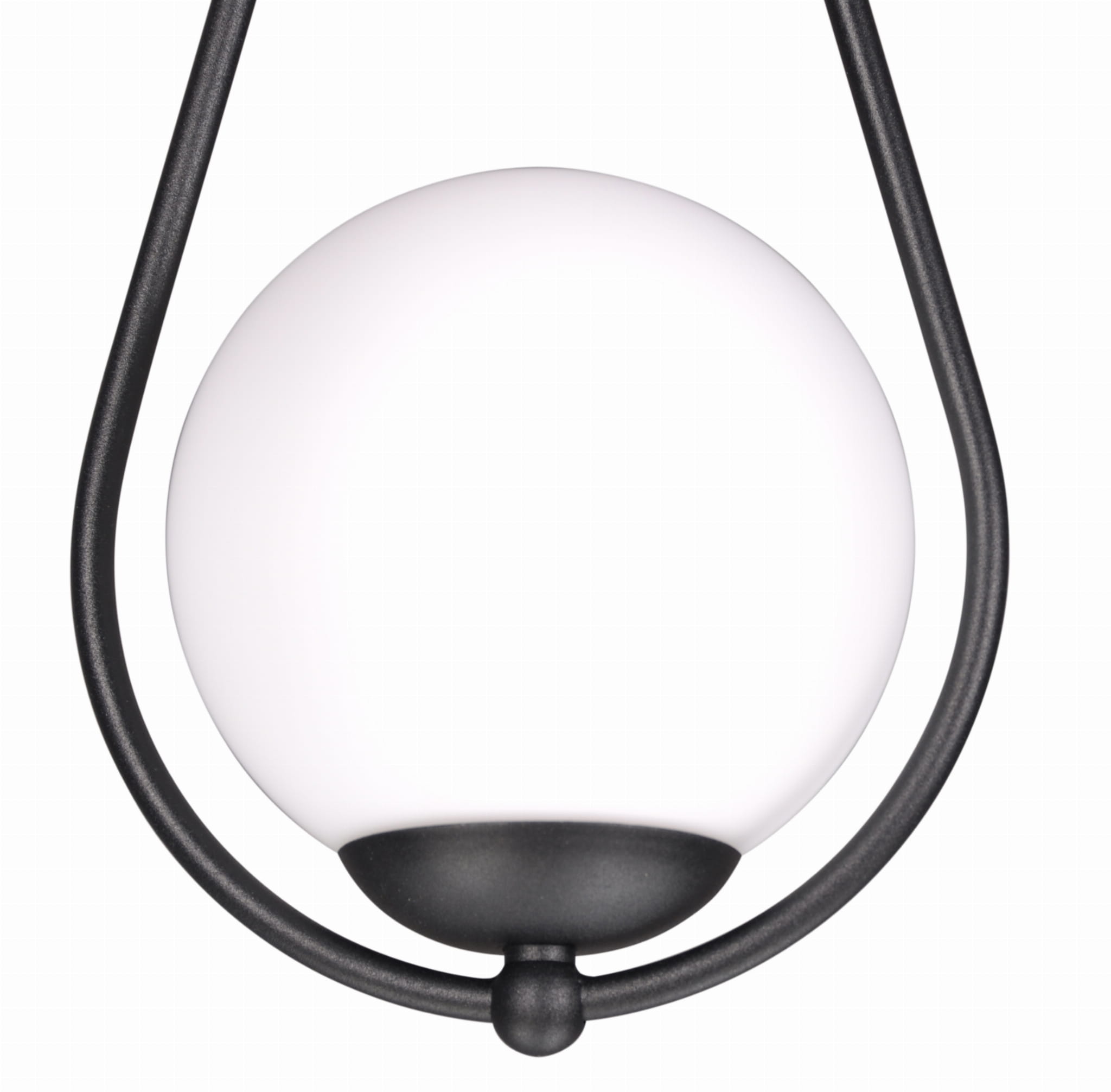 Lampa sufitowa wisząca Neve czarno-biała 1xE14x40W nowoczesna wym: 90 x 18 x 18 cm szkło Kaja