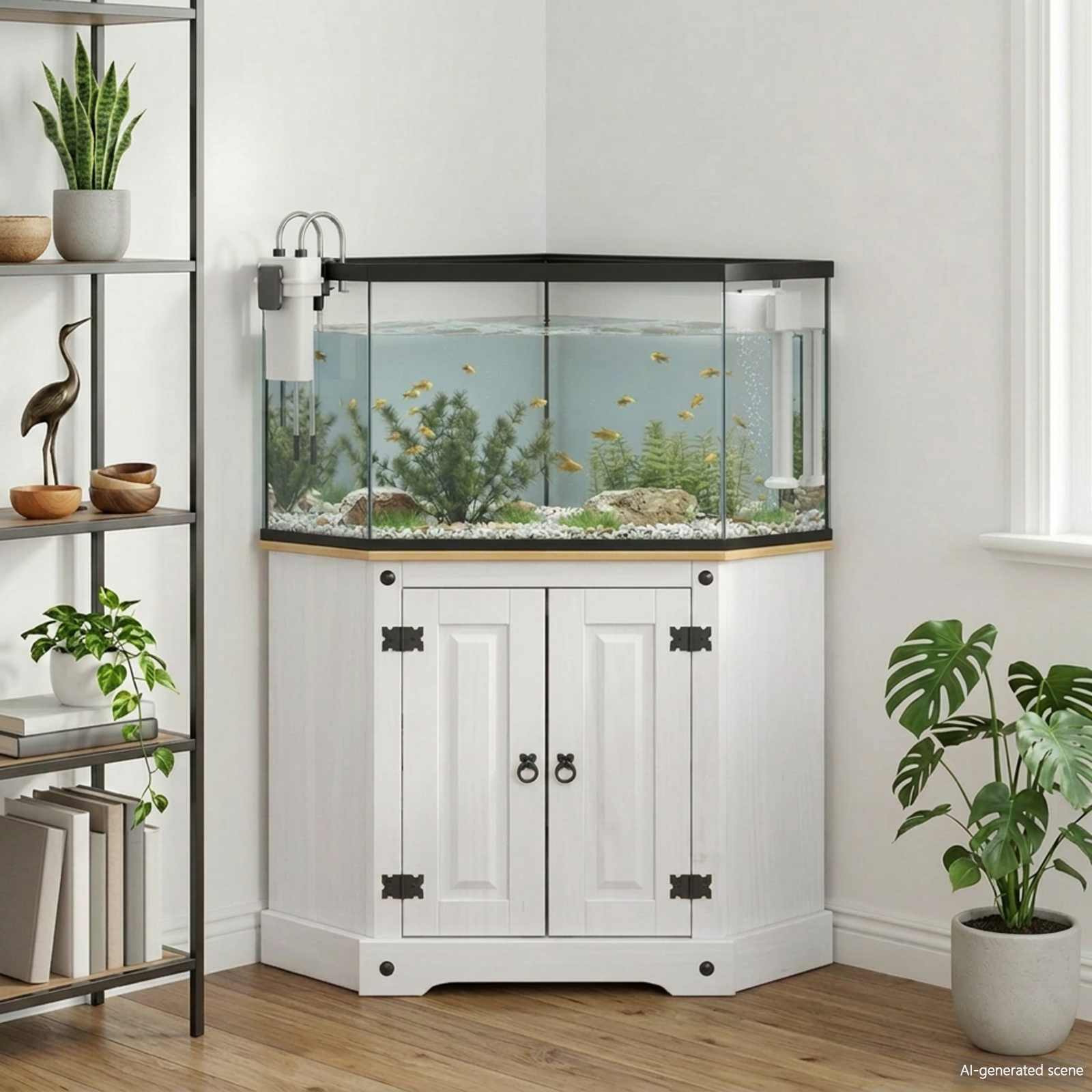 Vidaxl  Soporte Para Acuarios Corona 70 X 70 X 73 Cm Blanco , Leroy Merlin