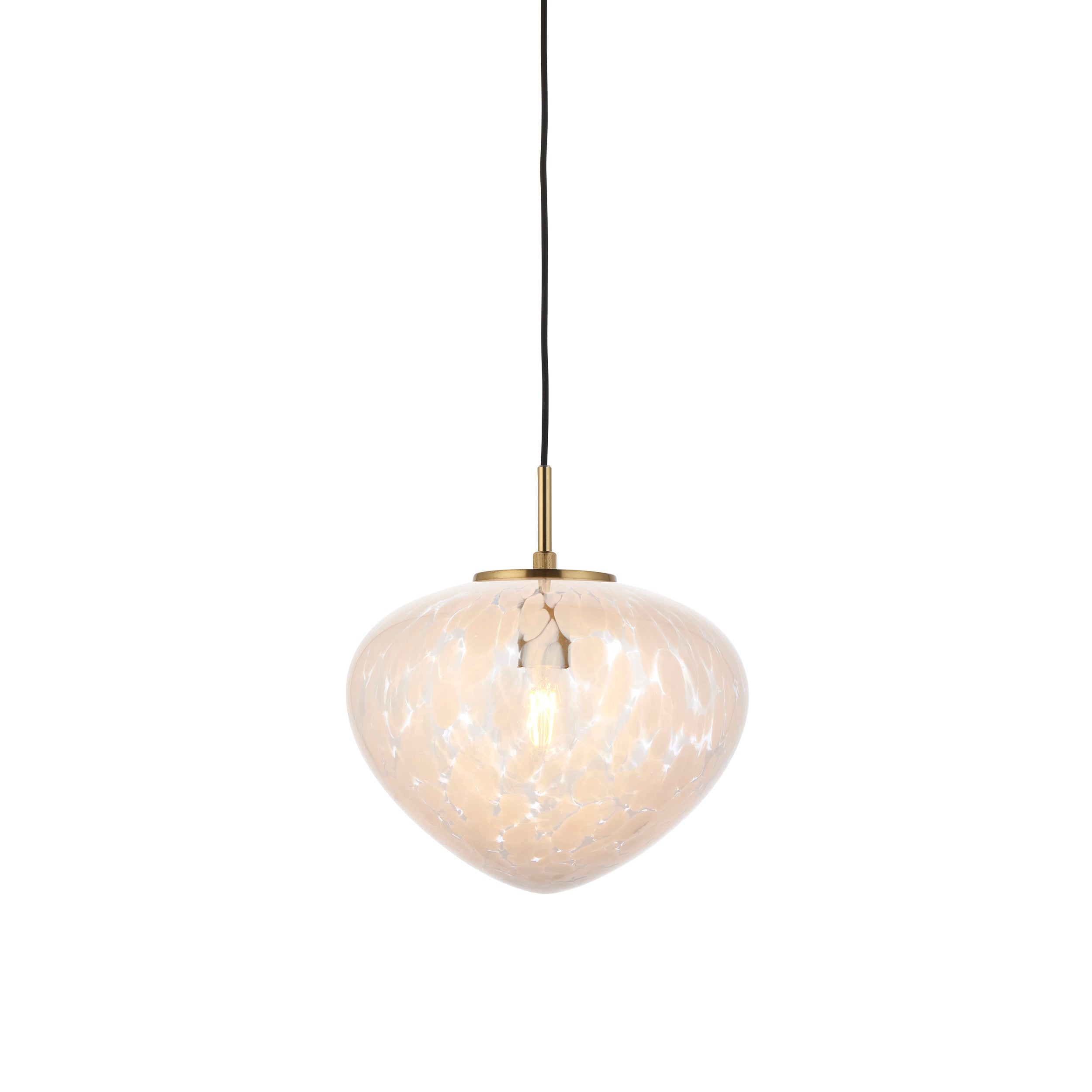 Lampa wisząca MALI satynowa mosiężna 1xE27x20W szkło wym:158,8x33x33cm IP20 Endon