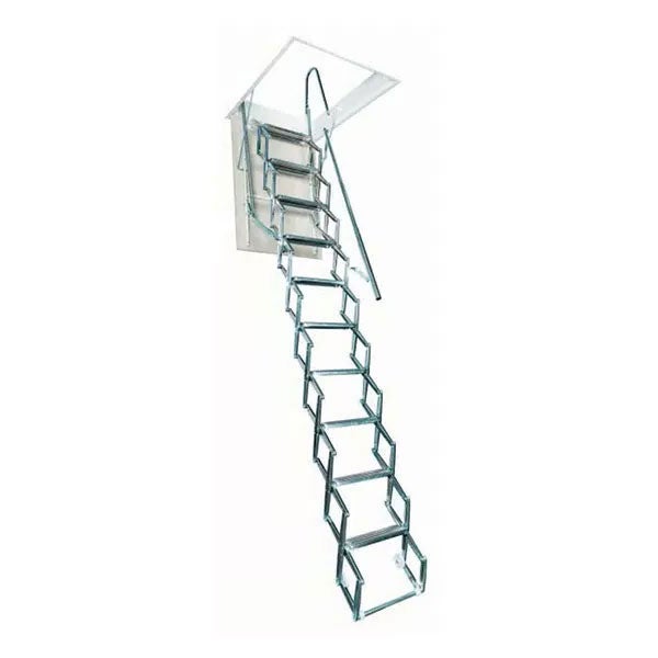 Escalier Grenier Accordéon - Trappe 60x70cm - Hauteur d'accès 2.42 à 2.75m - ACI-SVE275/70X60