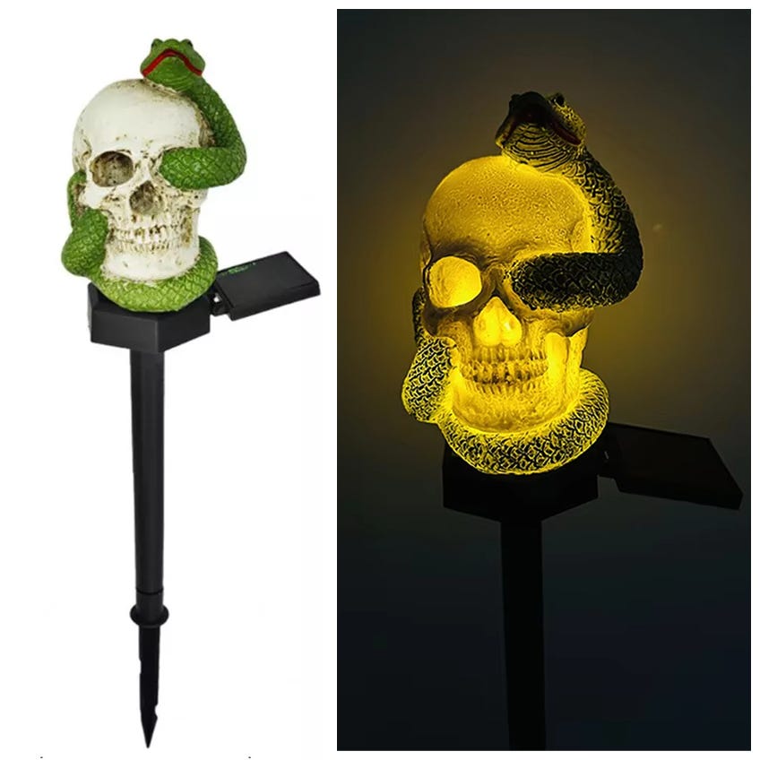 Decorazioni di Halloween per esterni, luci solari per vialetto di Halloween, luci ondeggianti dal vento, luci di palo di Halloween, luci solari impermeabili per giardino, cortile, portico, patio Decorazioni di Halloween per esterni, luci solari per vialetto di Halloween, luci ondeggianti dal vento, luci di palo di Halloween, luci solari impermeabili per giardino, cortile, portico, patio