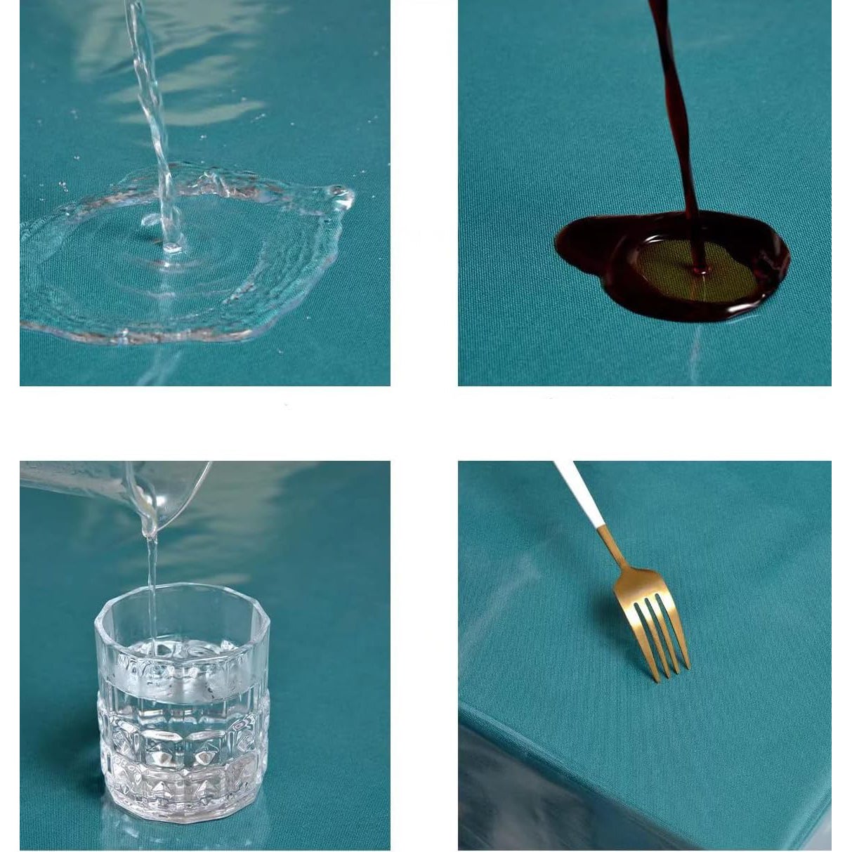 Nappe Ronde Transparente en PVC, Nappe en Plastique imperméable, Facile à Nettoyer, 60in R (152cm rond) - 4