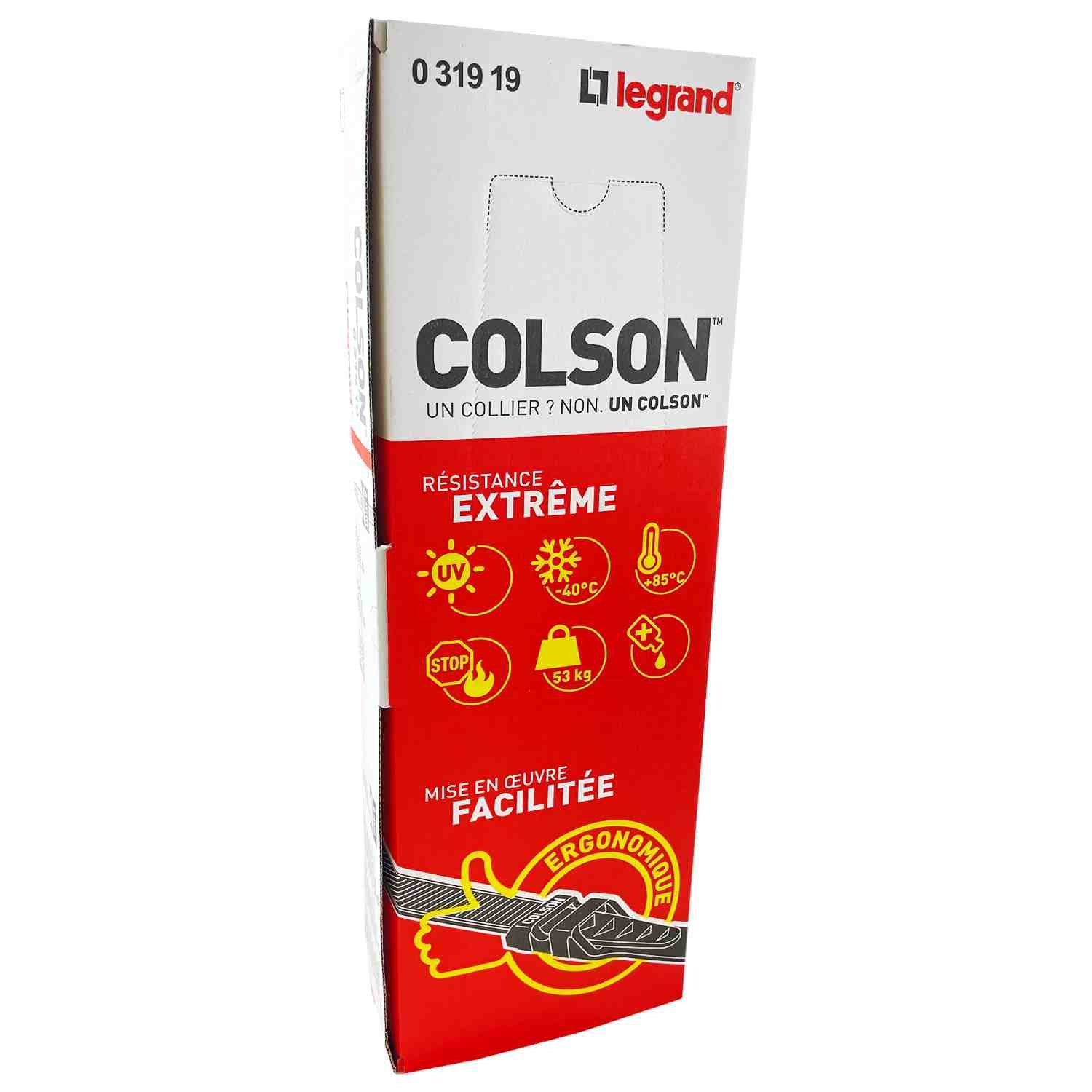 Collier protégé ultraviolet Colson - Denture extérieure - 9 x 357 mm - 4