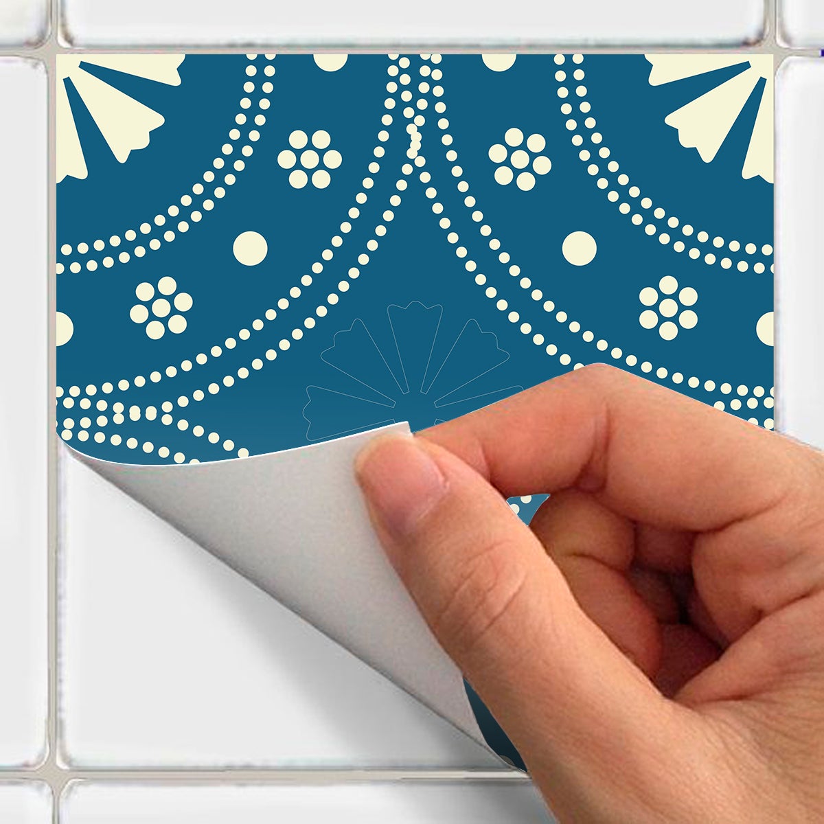 9 adesivi piastrelle azulejos paquita - Sticker adesivo - adesivi murali - 9stickers15x15cm - 4