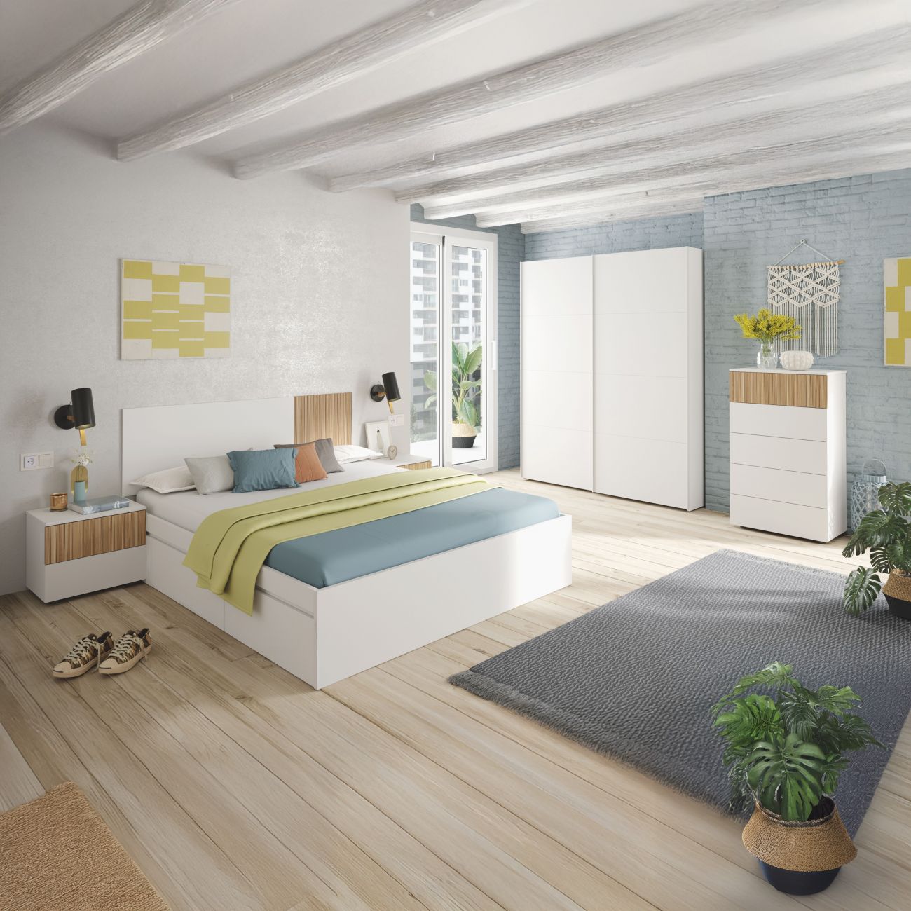 Sinfonier Nitza Blanco Artik (Blanco Mate) - Natur 61 x 109 x 40 cm - 4