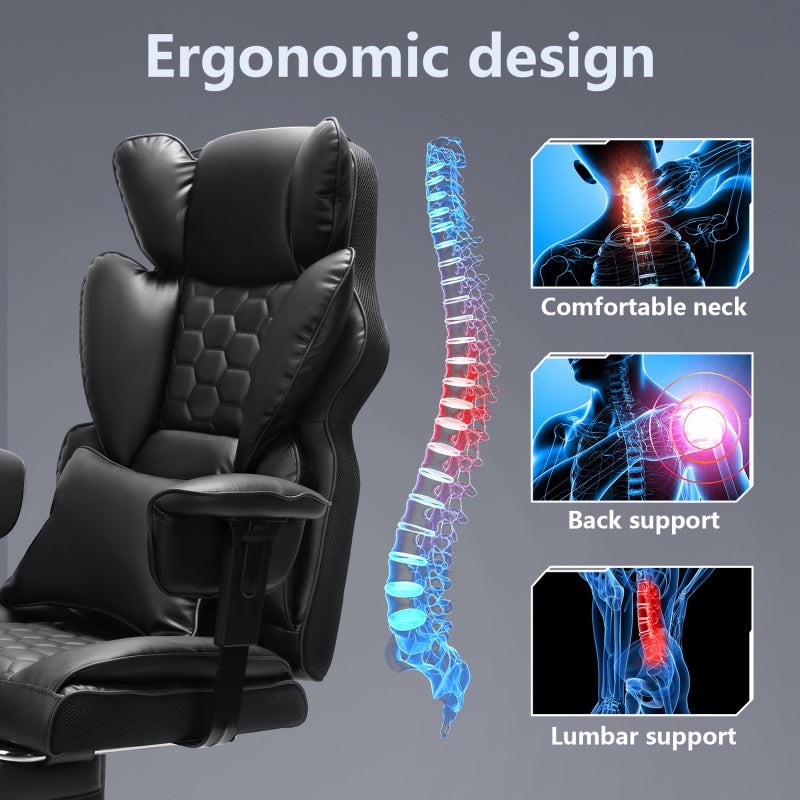 ​​Fauteuil Gamer Ergonomique Haut de Gamme fauteuil de direction chaise de bureau- Inclinable 90°-135° - Soutien Lombaire et Appui 150kg - 5