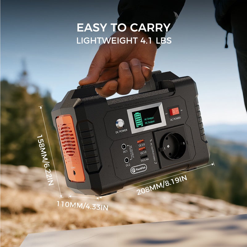 FLASHFISH E200 Station Électrique Portable 200W Batterie Externe Solaire 151Wh Générateur Camping 40800mAh - 4